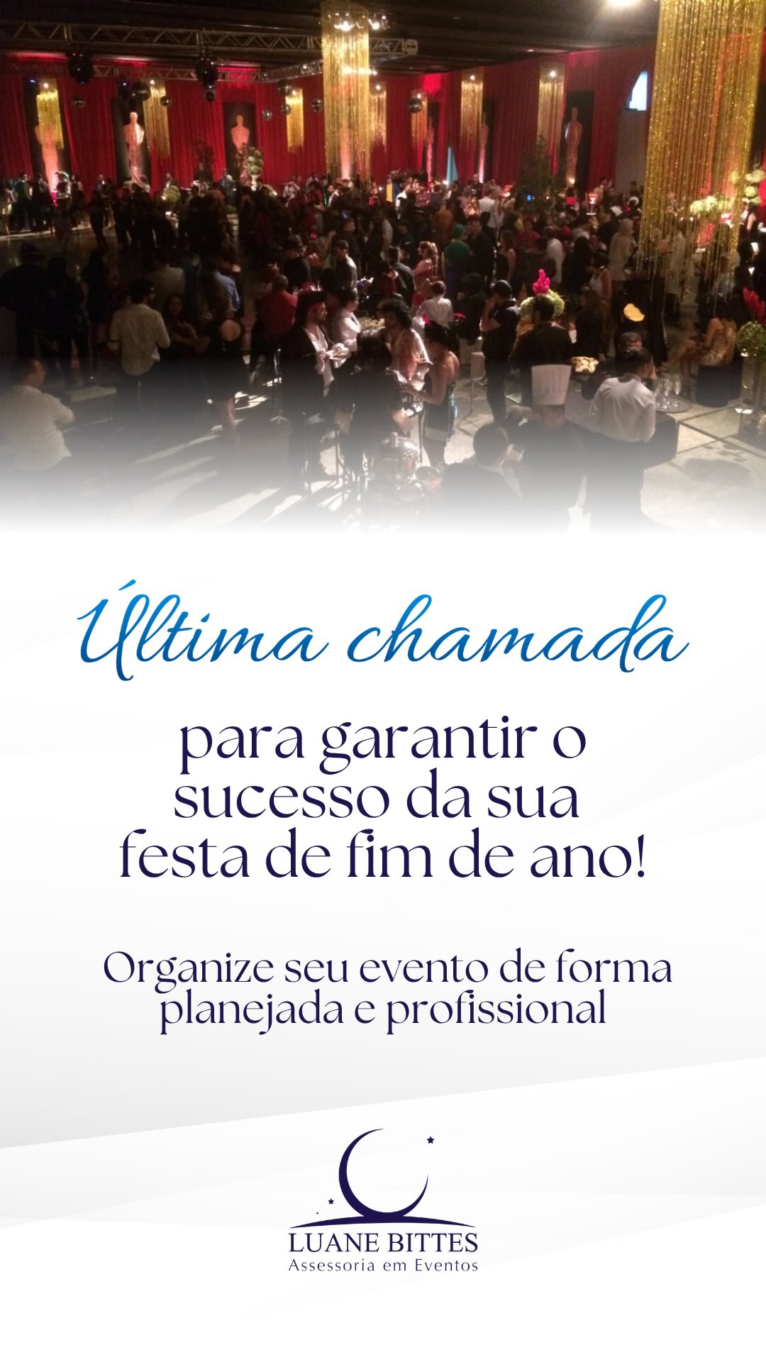 Quando falamos do segmento empresarial, encerramentos e inícios de novos ciclos são ótimas oportunidades para celebrar conquistas, fortalecer laços e renovar conexões.
Quando bem planejado, um evento corporativo vai muito além da comemoração: ele reforça valores, inspira equipes e reflete a cultura da empresa.
Com 20 anos de experiência em gestão e organização de eventos empresariais, assessoro empresas, profissionais e equipes na realização de celebrações memoráveis, para que cada marca seja representada com sofisticação, profissionalismo e autenticidade.🤝
💫Aproveite a oportunidade de garantir um planejamento completo e sem imprevistos, com organização e a tranquilidade que você e sua empresa merecem!
Se deseja organizar uma celebração marcante, entre em contato!
Luane Bittes Cerimonialista e Assessora em Eventos
📲 (61) 99995-2860 | WhatsApp
🌐 http://www.luanebittes.com.br
Link na BIO 🔗
#assessoriadeeventos #gestaodeeventos #eventos #EventosEmFoco #LuaneBittes”