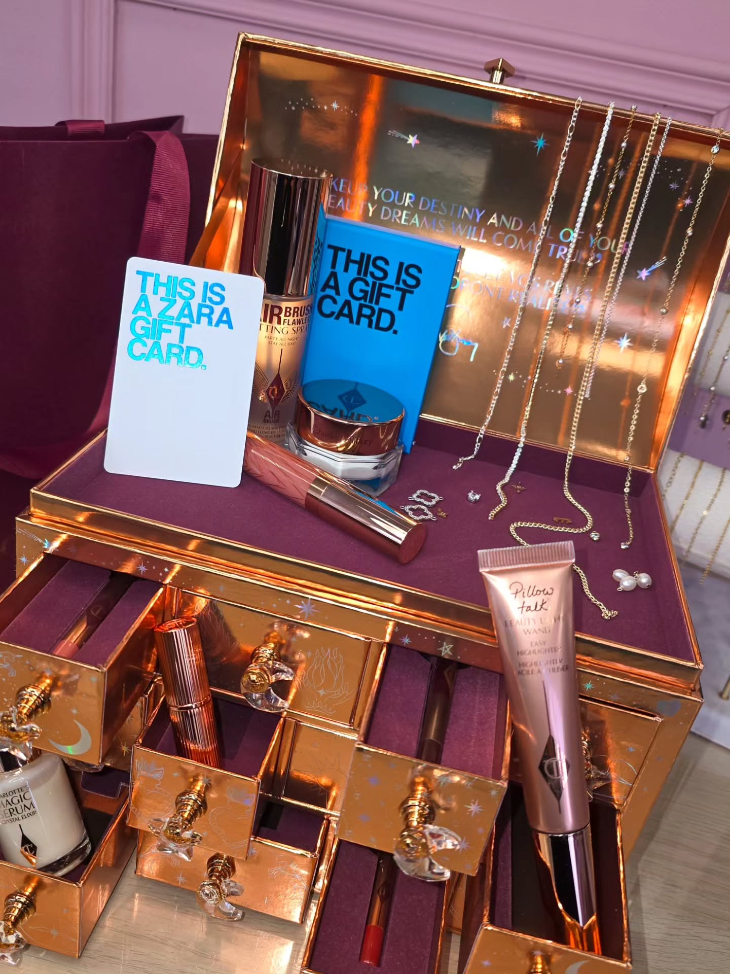 **** COMPETITION ENDED ****
🎄✨ Our Annual Christmas Giveaway is HERE ✨🎄
And you are not ready for how good this one is…
You could win
🎁 Charlotte Tilbury Treasure Chest Advent Calendar worth £250+
🛍️ £100 Zara Gift Voucher
💫 £125 Links Gift Voucher (enough for you and your bestie)
To enter
❤️ Like this post
👀 Make sure you’re following @linksbyjemmaelizabeth & @jemmaelizabethbeauty
👯♀️ Tag a friend in the comments, one tag = one entry
🔁 Tap that repost button for an extra sprinkle of luck
Giveaway ends 30th November at 11.59pm.
UK based only. Winner must be able to collect from @jemmaelizabethbeauty.
Good luck angels… this one’s HUGE ✨💖