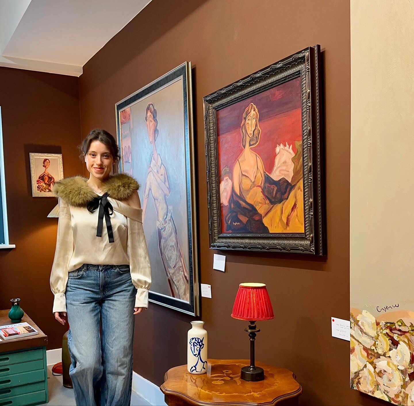 Thank you to all for supporting me here online and following my journey of painting my ‘odd’ figures and personalities. It is a joy to be able to paint and bring to life some of the stories that exist in my head.
Thank you also to all that came to visit the open studios this weekend, it has been such a wonderful time meeting you and being able to show you my work in person.
I am so excited for the paintings to go to such wonderful new homes, I hope they bring you as much joy as they do to me.
All of my best wishes to all, Constance ♥️
.
#artist #art #artforyourhome #portraitart #artforinteriors #interiorstyle #painting