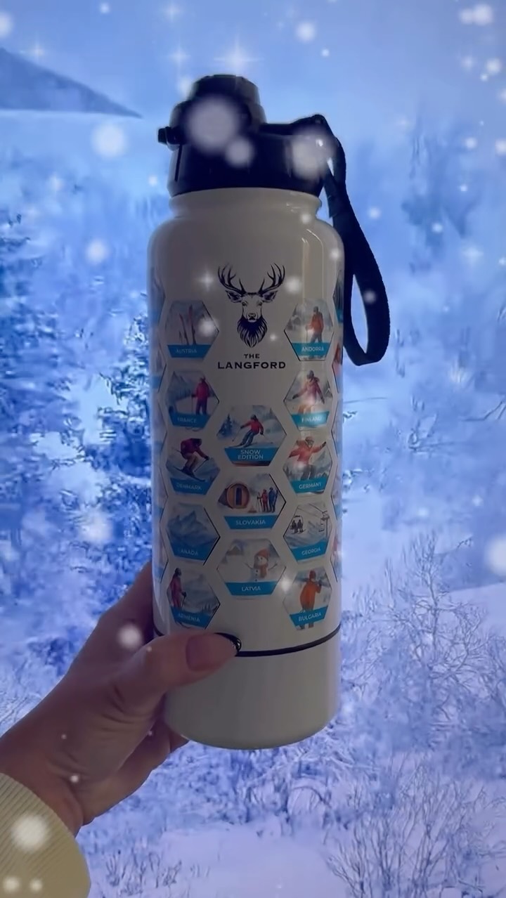❄️ THE SNOW EDITION HAS LANDED! ❄️
Calling all skiers, snowboarders, and winter adventurers… this one’s for you! ⛷️🏂
Introducing the Langford Bucket List Bottle – Snow Edition
Your ultimate winter keepsake, designed for those who live for powder days and mountain views.
✨ 47 ski resort stickers from iconic slopes around the world – ready for you to collect, stick, and remember every run.
🔥 Keeps drinks hot for 12 hours
❄️ And cold for 24 hours
Perfect for every season, every adventure, every mountain.
Start your snow-season story today.
Where will your Langford take you next? 🏔️💙
#LangfordBottle #SnowEdition #BucketListBottle #SkiLife #Snowboarding #SkiResorts #WinterAdventure #TravelGear #MountainLovers #SkiTrip #SnowSeason #AdventureCollective #TravelEurope #SkiGoals #SnowboardLife #LangfordEscape #CollectYourAdventures #TravelKeepsake #ExploreMore