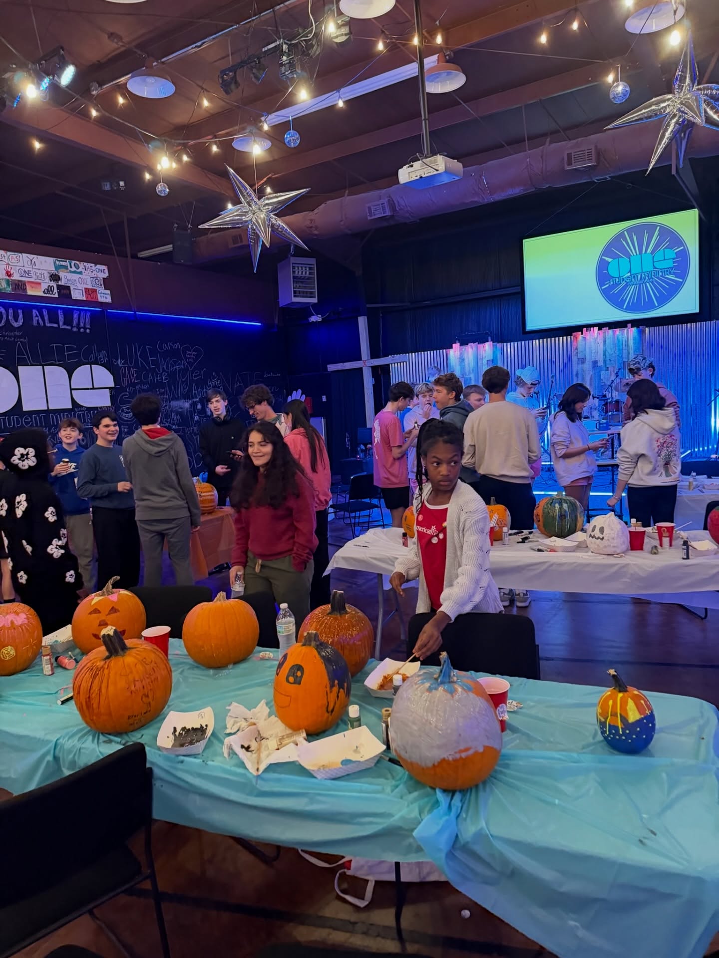 Better late than never! A few weeks ago ONE enjoyed pumpkin painting, popsicles, and pink for POP. We hope you will join us tonight for ONE at 6:30!