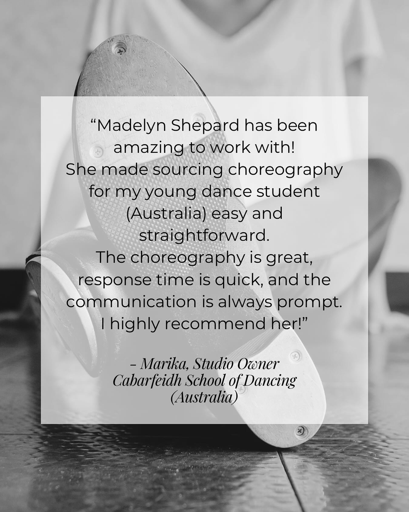 Such an amazing opportunity that I am so grateful for, and even more grateful that @cabarfeidh_school_of_dancing gave me the chance to share my choreography with such a talented dancer across the world.