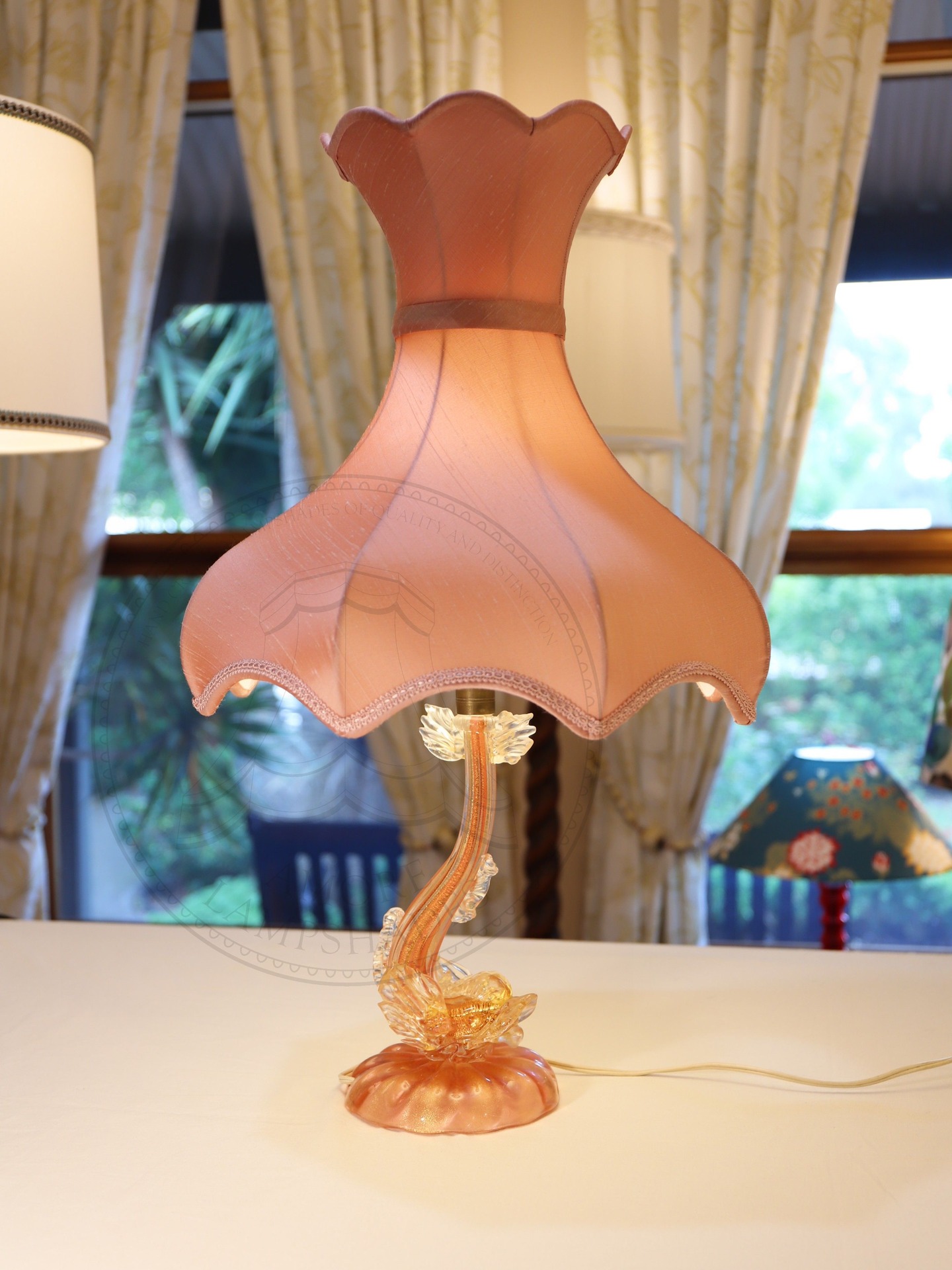 Not belonging to this lamp base, but these colours are so suited 😍, recover of this French Tulip in faux silk, double lined in satin (once beneath the main fabric and again to hide the internal wires), main fabric also within the crown was the particular request, finished with handmade bias trims and applied braid. True to the original, the main cover and crown are made in 2 halves, meaning it has machine stitched joins on either side only. Two hours in hand stretching/pinning alone to the main section and getting the even tension can be challenging. These lampshades are extraordinary and careful selection of fabrics is essential to success. While every lampshade I make is special, these projects have my absolute all. Immensely happy client! ❤️
#amorelampshades
#customlampshades
#lampshademaker
#lampshademakeraustralia
#handmadelampshades
#traditionallampshademaking
#madeinadelaide
#madeinsouthaustralia
#madeinaustralia