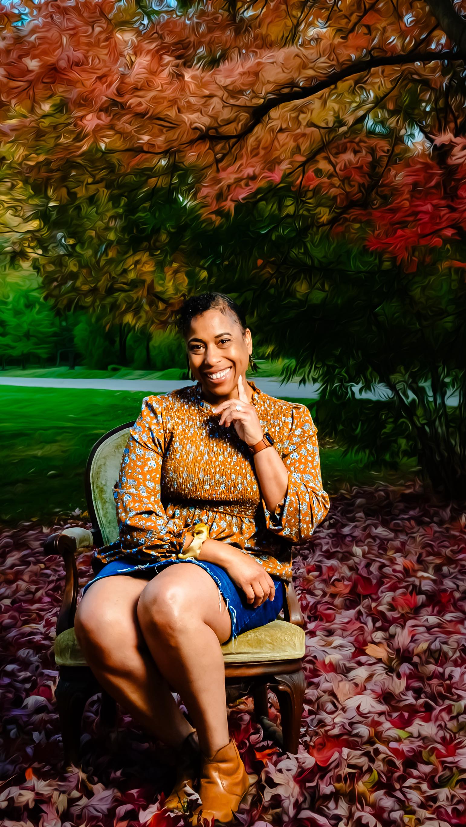 Cause the Queen City is showing off this Fall! I be hi-key so salty when the weather gets too cold too fast and we don’t get all the rich colors that fall has to offer, but not this year. These colors got me super excited & acting brand New. Got me taking out equipment for portrait sessions at home and everything. Beauty is always worth the trouble though so…