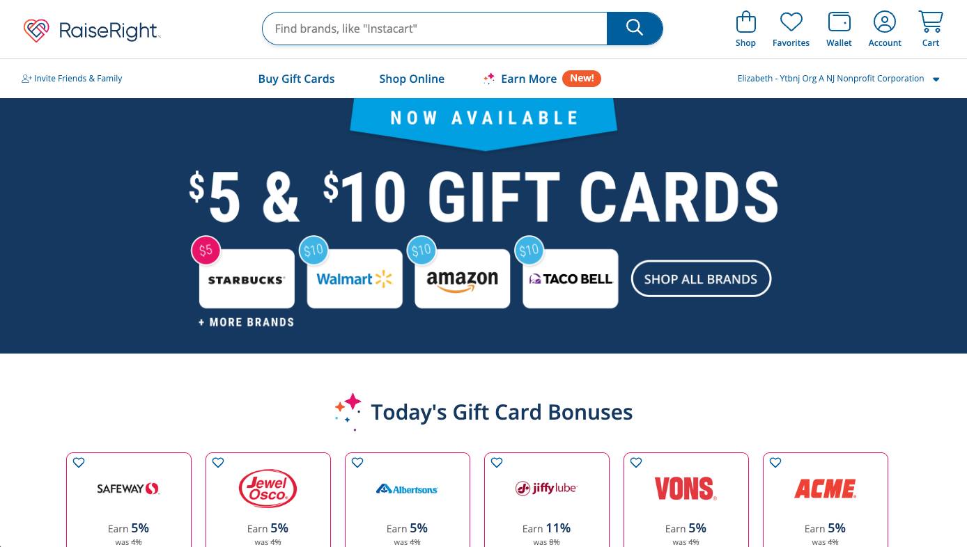 Want an easy way to support YouthARE?
This month alone, RaiseRight purchases brought in $77.06, just from a few families using gift cards for their everyday shopping!
From groceries to dining to online shopping, every purchase made with a RaiseRight gift card helps fund YTB youth projects.
Start supporting effortlessly today: https://www.raiseright.com/enroll/893XB8YRVQIA