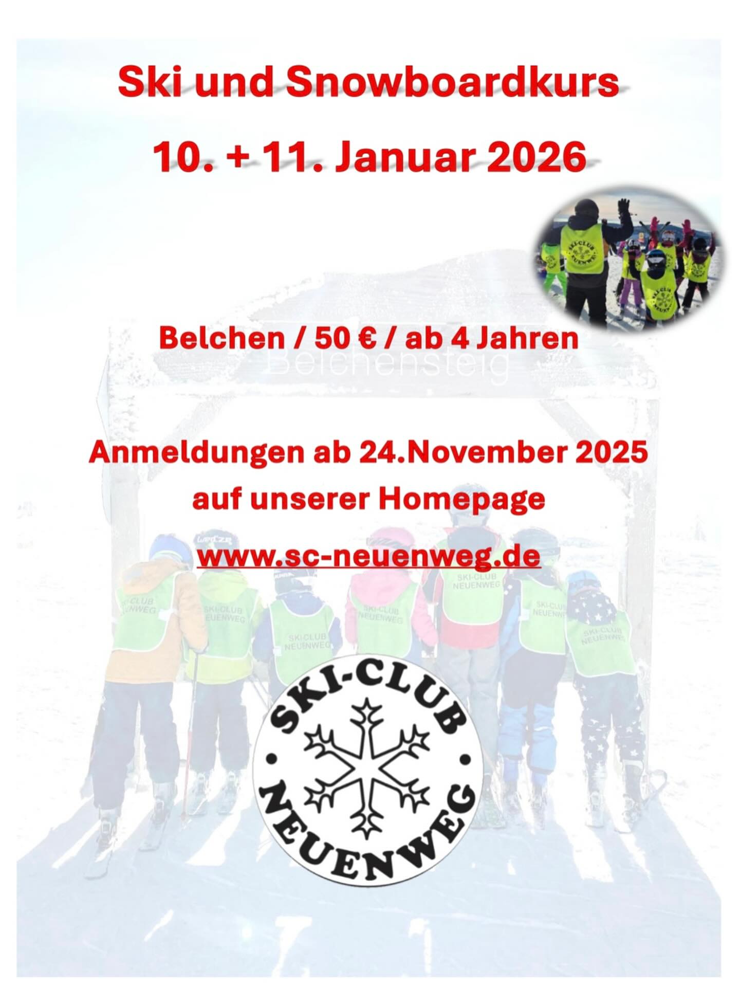 Die Zeit rückt näher und wir hoffen, Frau Holle nimmt sich Zeit für uns im Januar 🙏🏻❄️
Wir freuen uns auf viele Anmeldungen zu unserem Skikurs im Januar 2026 🎿
#skiclubneuenweg #scneuenweg #skiclub #neuenweg #kleineswiesental #skikurs
