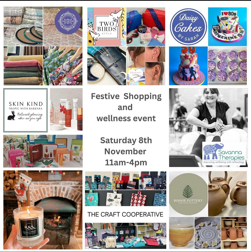 Hello, I’m here today at my friend’s ladies shopping & wellbeing event with my pottery.
1 Fernhill Cottage, Toutley Road, Wokingham. Pop in & see me if you are free between 11 & 4 today! X