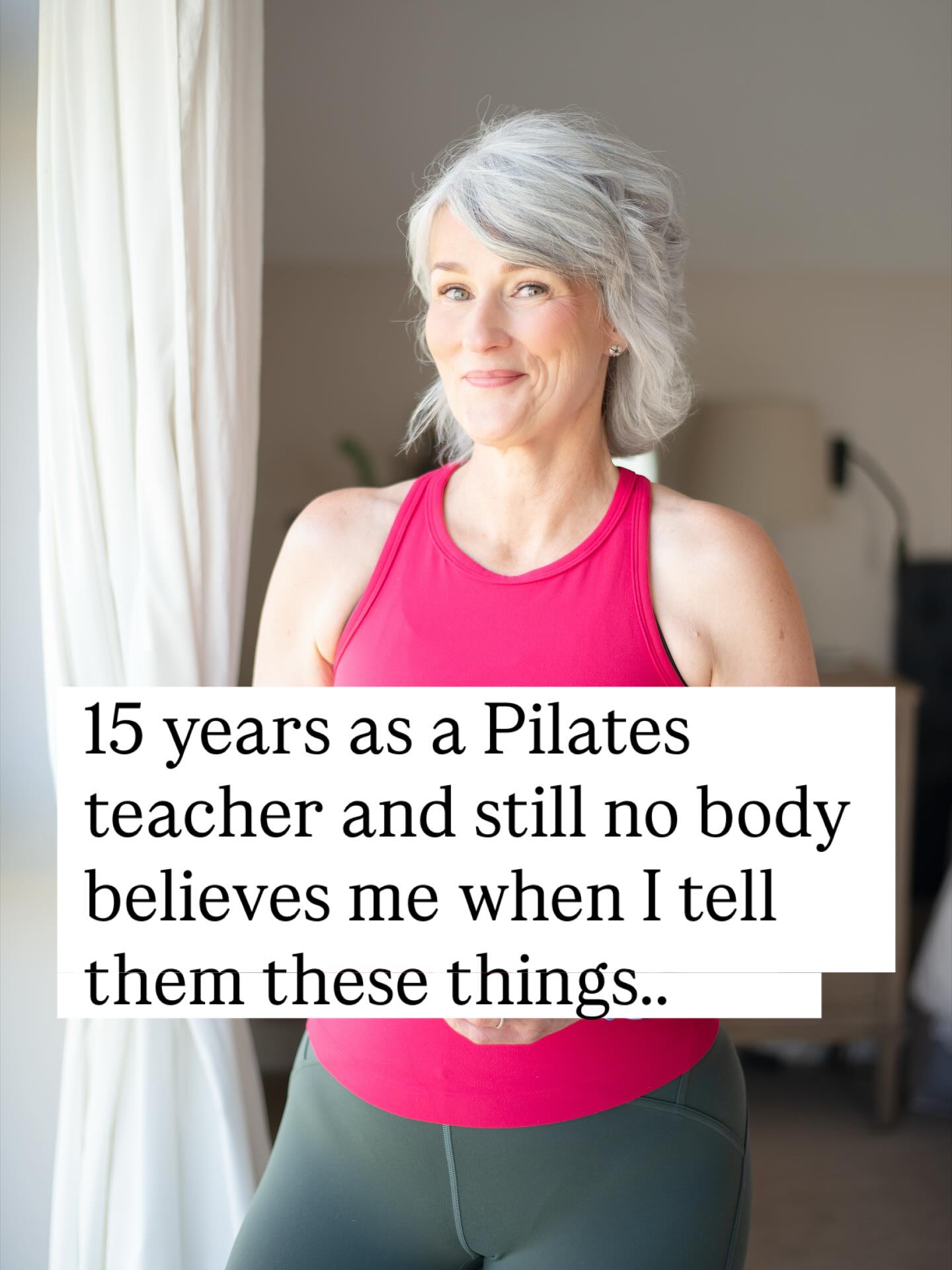Not to be dramatic!
But what no one is telling you is that your hips is the key to moving freely and being pain free.
And no you don’t need to spend hours every day stretching, or force yourself into uncomfortable poses that hurts your knees to feel the difference-FAST!
Hip strengthening exercises combined with hip mobility is the secret to melt away stiffness, and tightness in your hips and lower back.
Give me 10 minutes a day and I’ll teach you the exercises that me and my clients are doing to live a life full of movement and adventures now and for decades to come without tight,weak or stiff hips stopping us!
Comment “HIPS” below to get my FREE 5-Day Strong Hip Clinic straight to your inbox!
#hipmobility #hipmobilitywork #lowerbackpain #womenover50 #midlifewomen #menopausefitness #onlinepilates #homeworkoutsforwomen