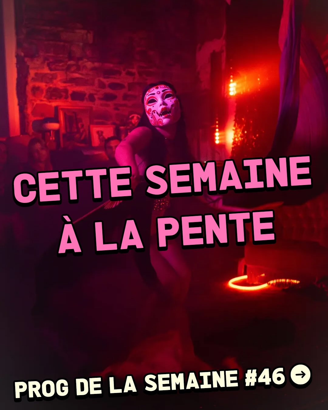 Le week-end n’est toujours pas fini et la semaine commence déjà !! Grosse prog 7/7 🔥
LUNDI 👉 @cultural.promotion et @madrooster_i présentent la 5° édition de La Pente In Dub avec une line up aux petits oignons pour soutenir le @collectif_soutiens_migrants_xr 🔉
MARDI 👉 @la_jam_a_lio revient avec pour invité surprise, le saxophoniste, @jeremie_lucchese 🎷
MERCREDI 👉 @l.oratrice à carte blanche pour une soirée rap / hip-hop et fusion urbaine 100% féminine ✊
JEUDI 👉 @el_tony_mate_fr prend possession des lieux pour une soirée gratuite autour de la musique urbaine… Matés offerts pour les premier.e.s arrivé.e.s 😎
VENDREDI 👉 @leftover.dubs est de retour pour nous jouets de mauvais tours… et surtout des sales IDs Bass music 📀
SAMEDI 👉 @lagarderie_ présente RESONA avec un open platines pour débuter, suivi de performance lives et DJ sets 🪩
DIMANCHE 👉 @_barda___ reviennent (enfin) pour La Velvet Hour, une après midi au rythme de la downtempo pour chiller après ce marathon ✨
#prog #agenda #lyon #event #rap #bassmusic #dnb #hiphop #jam #dub #reggae #techno
