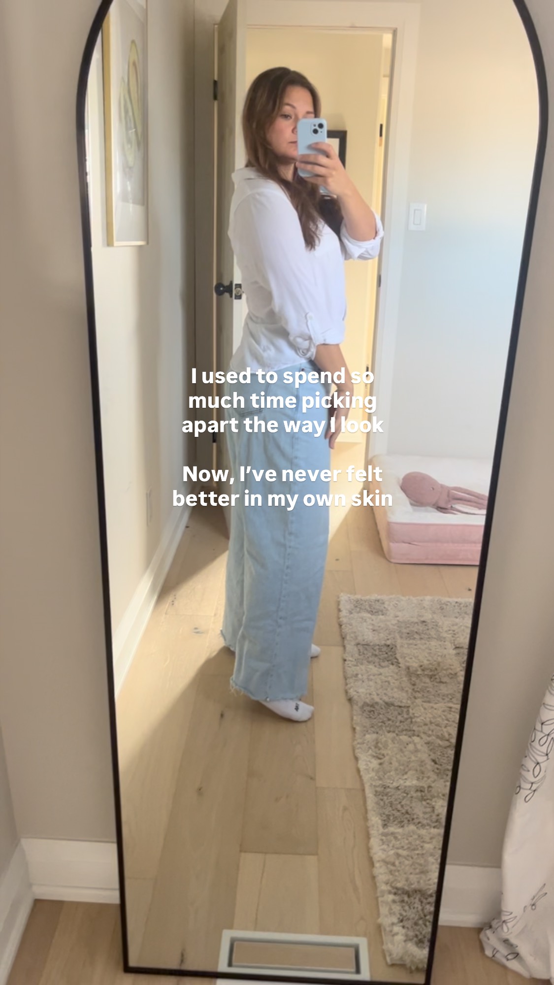 Here’s what helped:
1. Buying and wearing clothes that fit me comfortably (and not trying to squeeze myself into smaller clothes just because I want to stay a smaller size)
2. Learning about Body Neutrality
3. Respecting my body by challenging my inner monologue about my body (basically, retraining my thoughts)
4. Focusing on all the things I love about myself without listing any physical attributes
5. Disconnecting my self worth from the way I look (this one is the hardest!!)
6. Focusing on what my body can DO for me, rather than what it looks like
For more, check out Episode 7 of the Behind the Plate Podcast
#intuitiveeating #dietitiansofinstagram #bodyneutrality #bodyimage image