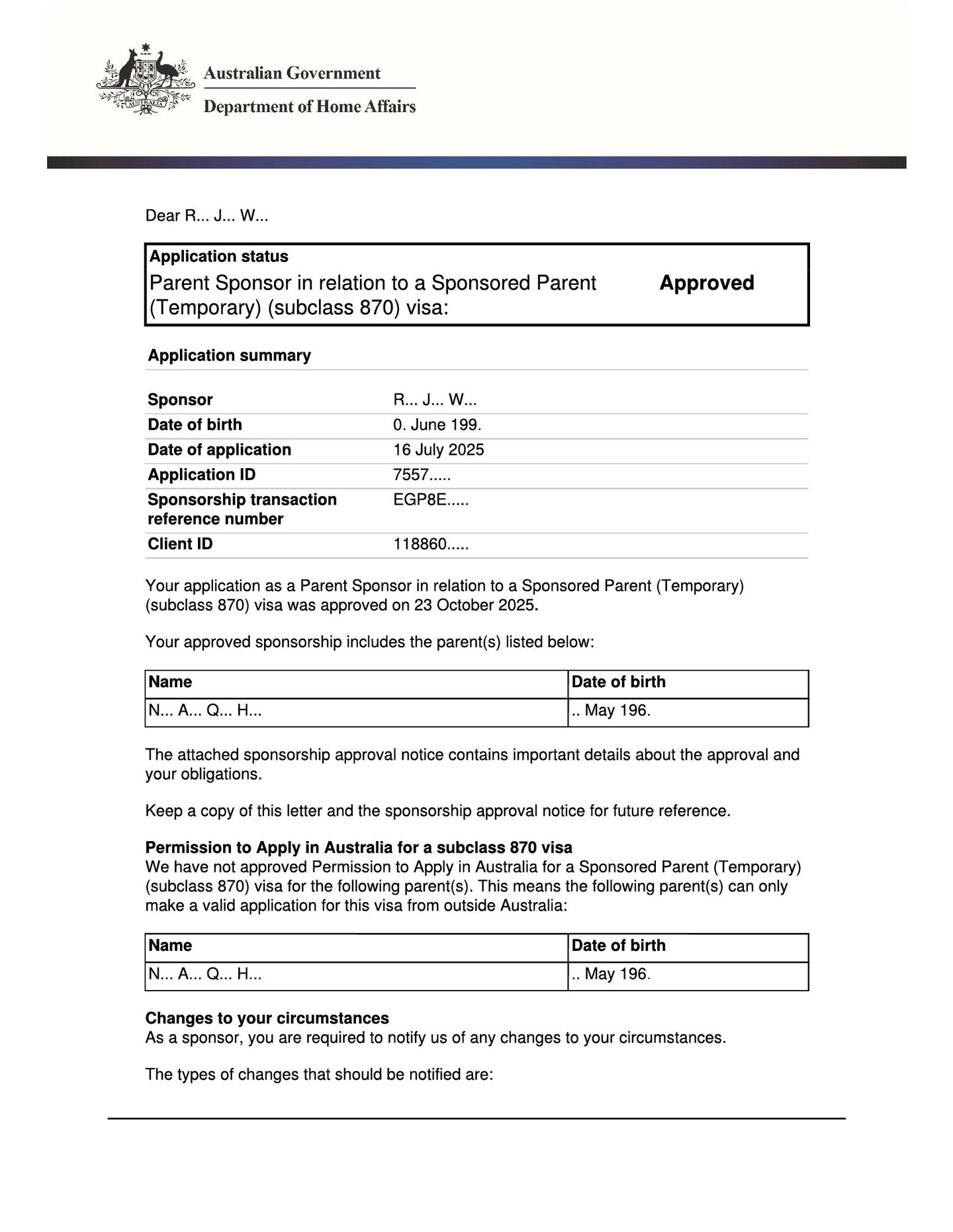 Sponsorship Approved – Subclass 870 Parent Visa!
Subclass 870 Sponsored Parent (Temporary) Visa (TPV) is the quickest visa option. This visa lets your parent stay in Australia continuously for 3 or 5 years.
If you want your parent close by to help with childcare, emotional support, or simply to enjoy family life together, this visa is a perfect short-to-mid-term solution.
Contact me to discuss your eligibility, costs, processing times, and required documents.
Ilgin Azazi
Registered Migration Agent (MARN 2318123)
Visa Australia – Consult & Migrate
📍 Sydney, Australia
📞 0416049021
✉️ info@visa-australia.com.au
🌐 www.visa-australia.com.au
#ParentVisaAustralia #Subclass870 #ParentVisa870 #MigrationAgentAustralia #AustralianVisaSupport #FamilyVisaAustralia #VisaAustralia #SponsorYourParents #AustralianImmigration #ParentVisaTemporary #VisaConsultation #MARN2318123 #Ilginazazi