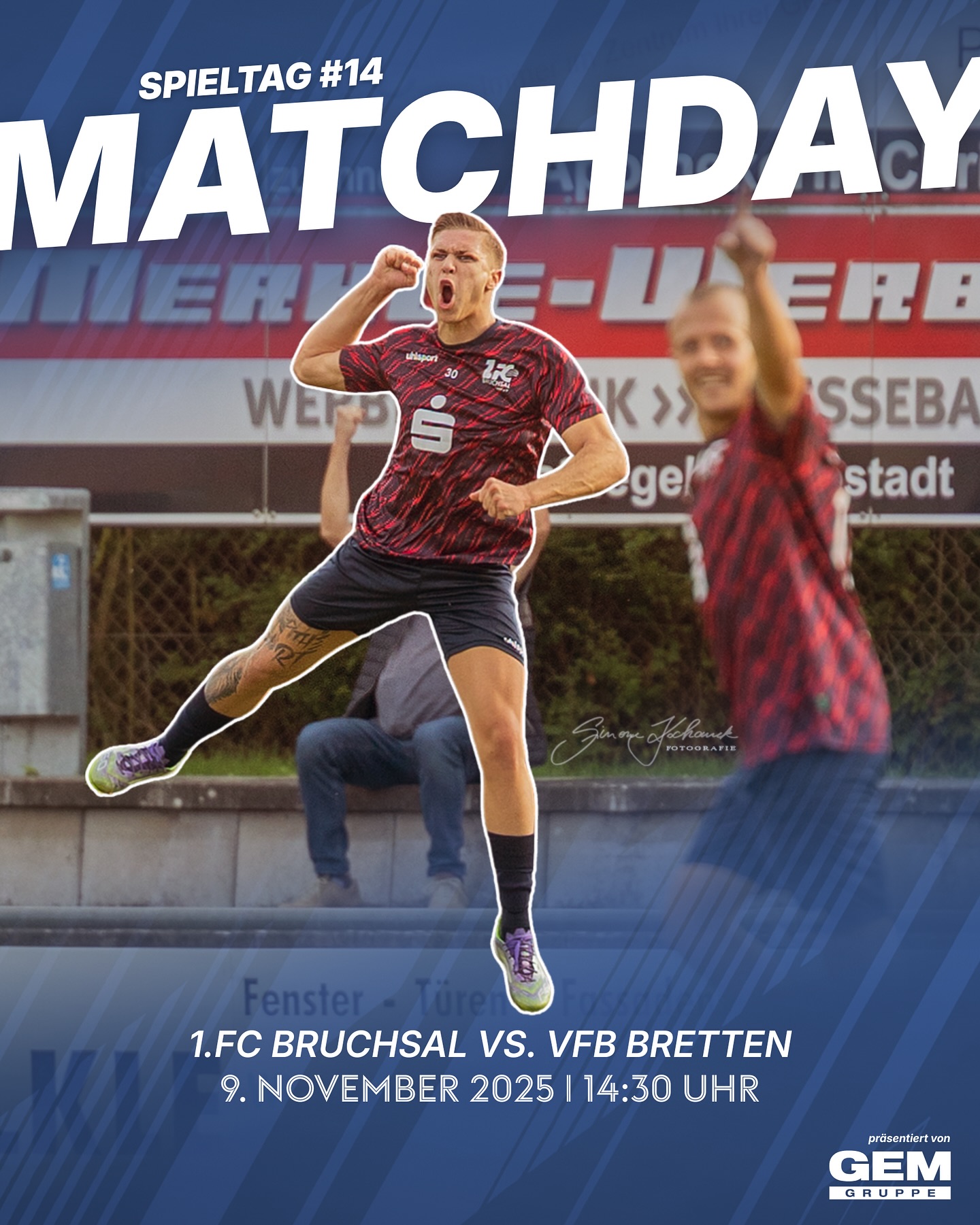 ❤️MATCHDAY🤍💙
Das ist Derby - wenn auch noch nicht das Wetter mitspielt.
Wir treffen heute um 14:30 Uhr im Willi-Hesselbacher-Weg auf den VfB Bretten.