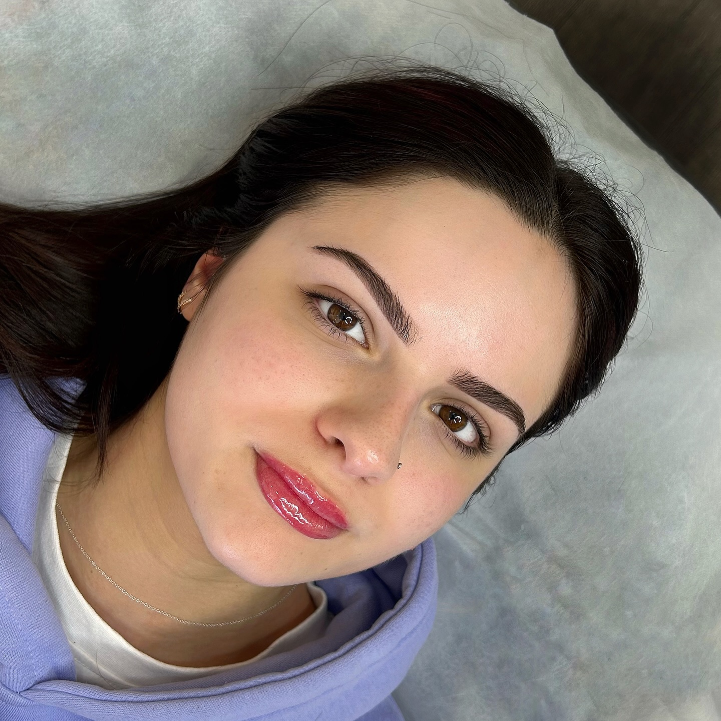 Ombrè Brows + Lips = wake up flawless forever ✨
Lips are freshly completed, and will tone down over the next few days as they heal and soften to a balmy tint.
Brows are 6months healed, perfectly sculpted and colour matched to the natural brow.
Want more information on either service?
Shoot me a DM so we can chat! 📩