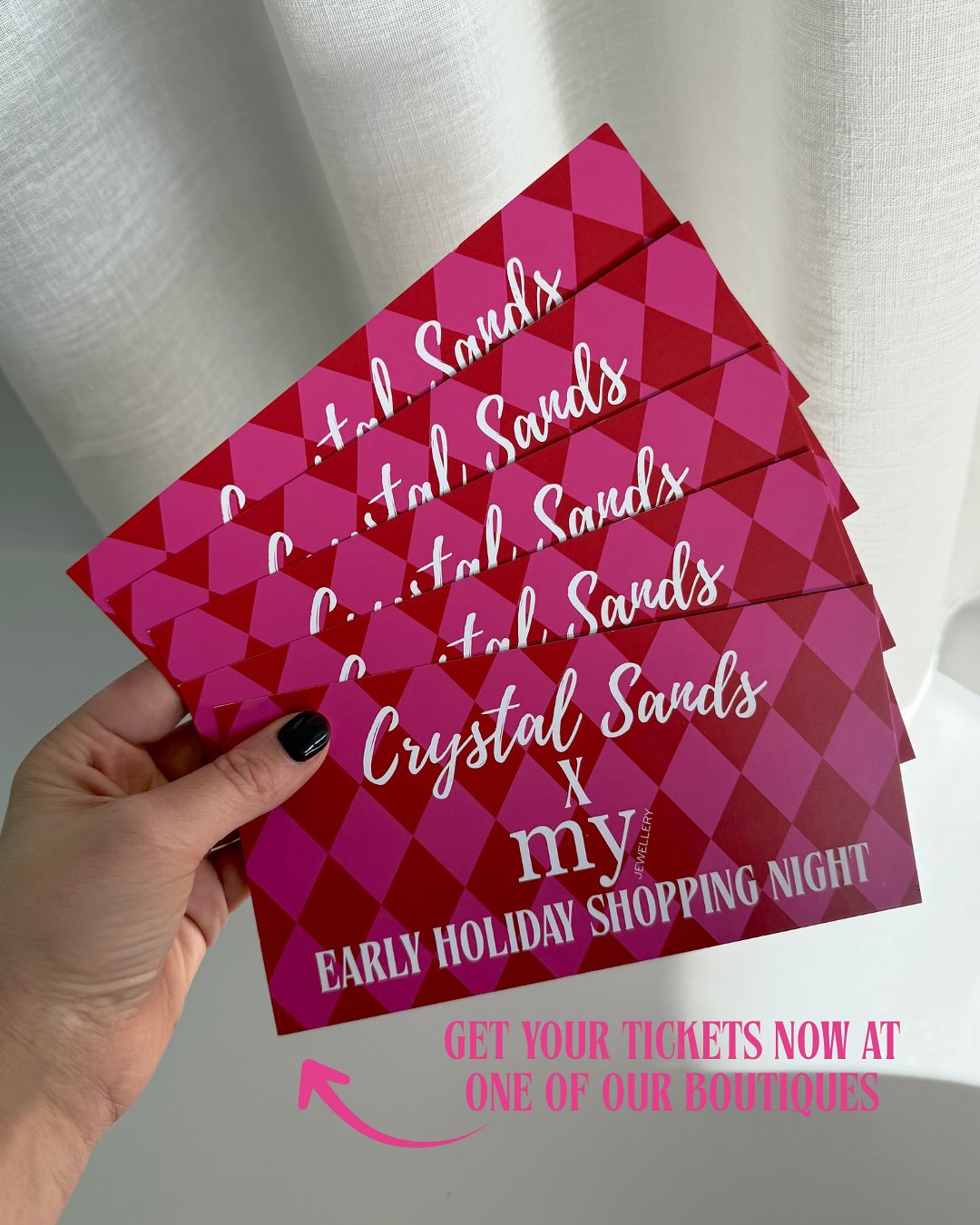 A night you don’t want to miss… 🛍️
✨ Early Holiday Shopping Night ✨More info? Check out our last post!
Get your tickets now at one of our boutiques! They are limited! 🎟️
#shoppingnight #shoppingevent #holidayshopping #myjewellery