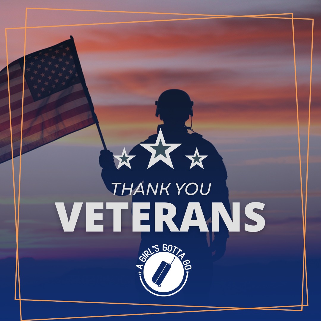 🇺🇸 Today we honor and thank all who have served our country.
Your courage, dedication, and sacrifice protect the freedom that allows us to explore this beautiful world. 🌎❤️
With gratitude,
A Girl’s Gotta Go
#VeteransDay #ThankYouVeterans #TravelInStyle #TKO