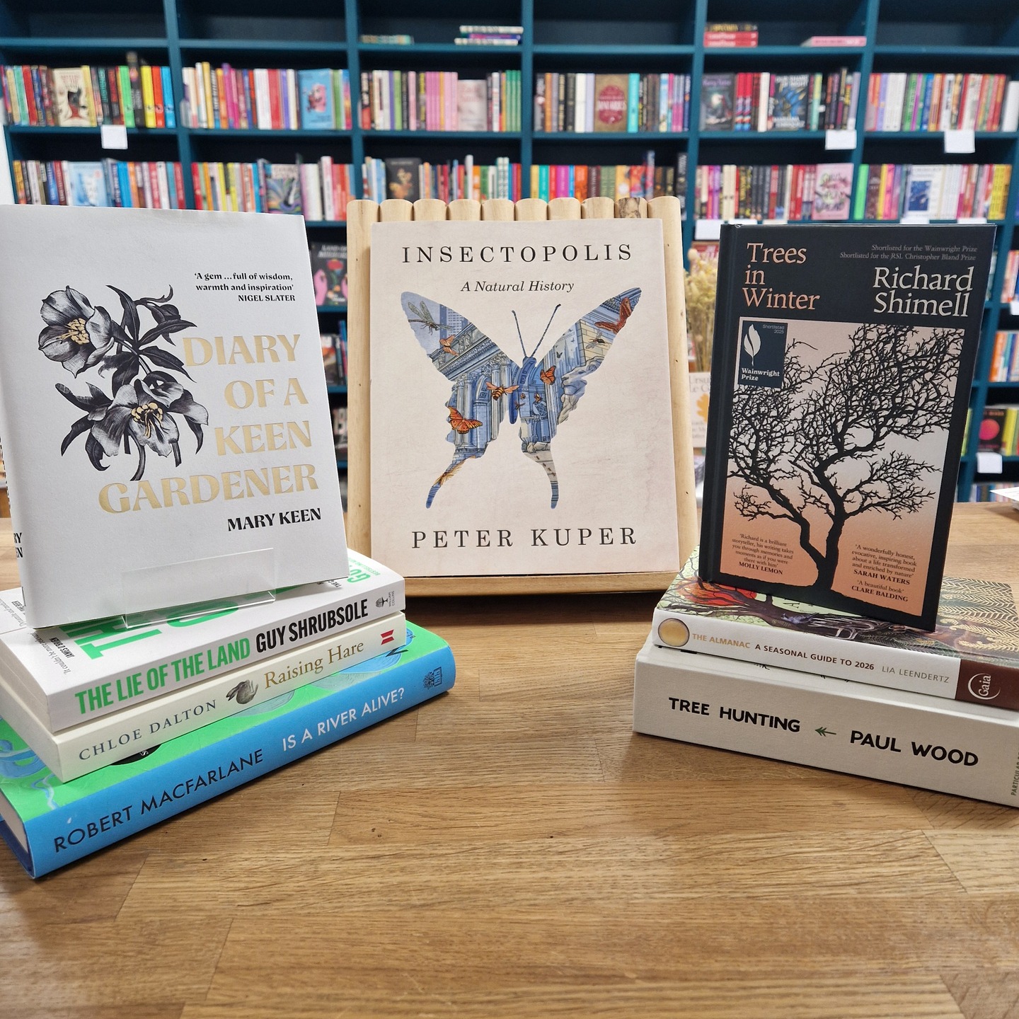 Gift inspiration coming your way!
Looking for the perfect gift for the nature lover in your life, we’ve got you covered. Our top picks for those who are fascinated by fauna, riveted by rocks and transfixed by trees.
- Is a River Alive by Robert Macfarlane
- A Tree in Winter by Richard Shimmell
- Diary of a Keen Gardener by Mary Keen
- Tree Hunting: 1,000 Trees to Find in Britain and Ireland’s Towns and Cities by Paul Wood
- Raising Hare by Chloe Dalton
- The Almanac: A Seasonal Guide to 2026 by Lia Leendertz
- Insectopolis: A Natural History by Peter Kuper
- The Lie of the Land by Guy Shrubsole
#naturebooks #naturelovers #naturewriting #nonfiction #bookrecs #bookrecommendations #bookshop #bristolbookshop #shoplocal #giftguide #giftideas #giftbooks #bookstagram #bristolbookshop #bristolbookstagrammers #bristolbookstagram #bs5