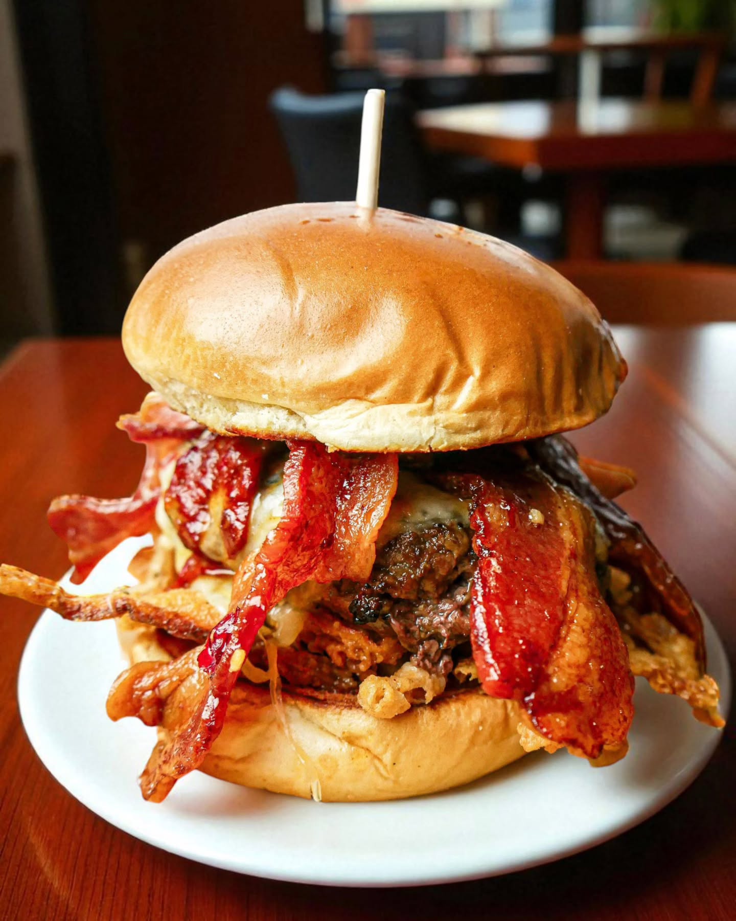 Our Bacon Bacon Burger is loaded with flavor — a juicy house-ground beef patty topped with sweet glazed bacon, pepper jack cheese, crispy onions, and smoky chipotle sauce. Savory, bold, and crafted for true bacon fans.
#clubhouse66 #glendoraeats #baconbaconburger #burgerlovers #socalfoodie #comfortfood