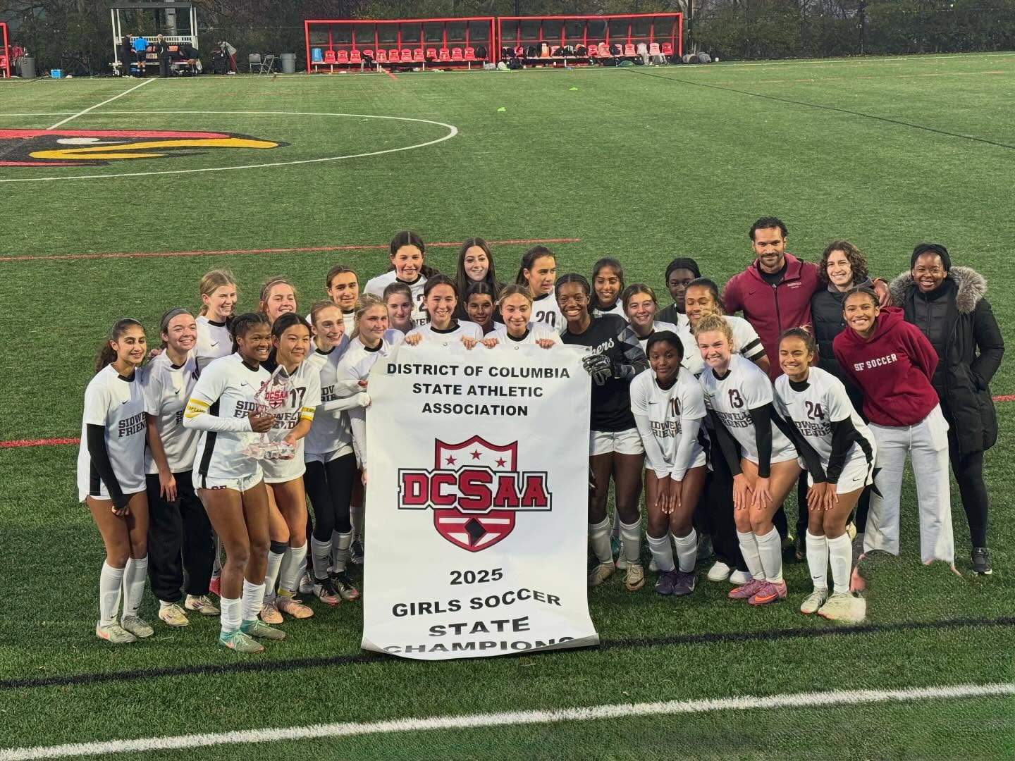 Congratulations to @helensoheili1 and @sidwellfriends for winning the @dcsaasports state championship!!!