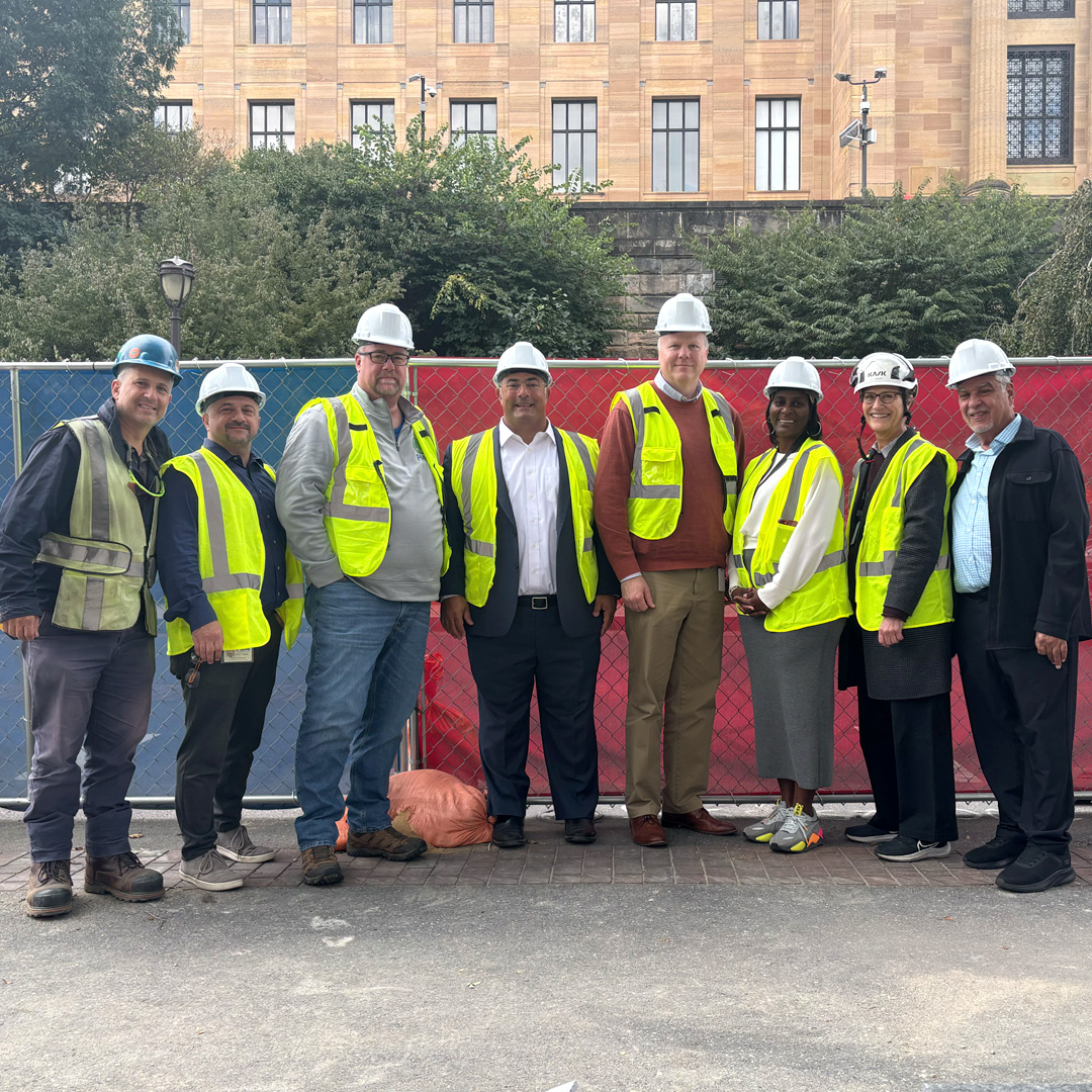 We were honored to welcome members of the Philadelphia Museum of Art and Pennsylvania Horticultural Society administration for a special site visit! Just steps from their iconic museum, and beautifully manicured gardens, they toured the Armenian Heritage Walk to see the incredible progress taking shape. Together we walked the grounds, discussed the project’s many thoughtful details, and shared in the excitement of what’s ahead. We’re truly fortunate to have such supportive and appreciative neighbors.
#armenianheritagewalk
#armenianculture
#armenianculturematters
#bishopmesrop
#ilooys
#philadelphiaarmenianheritage
#youngmeherstatue
#armenianheritage
#artistsofphiladelphia
#philadelphiaartmuseum
#armenianheritagephilly
#armenianpride
#armenianhistory
#statuesofphiladelphia
#khorenderharootian
#philadelphiaartswalk
#artmuseumphiladelphia
#philidelphiaparks
#philadelphiaparkway