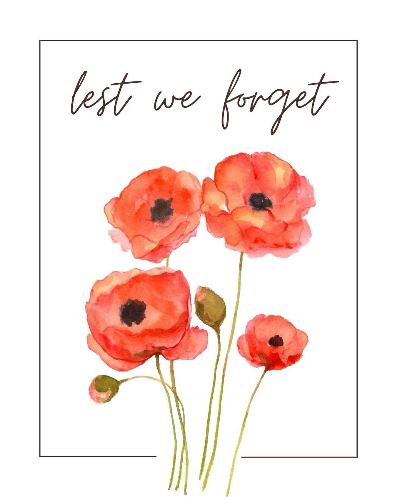 Honoring the courage, commitment, and sacrifice of those who served. Lest we forget. ๐บ