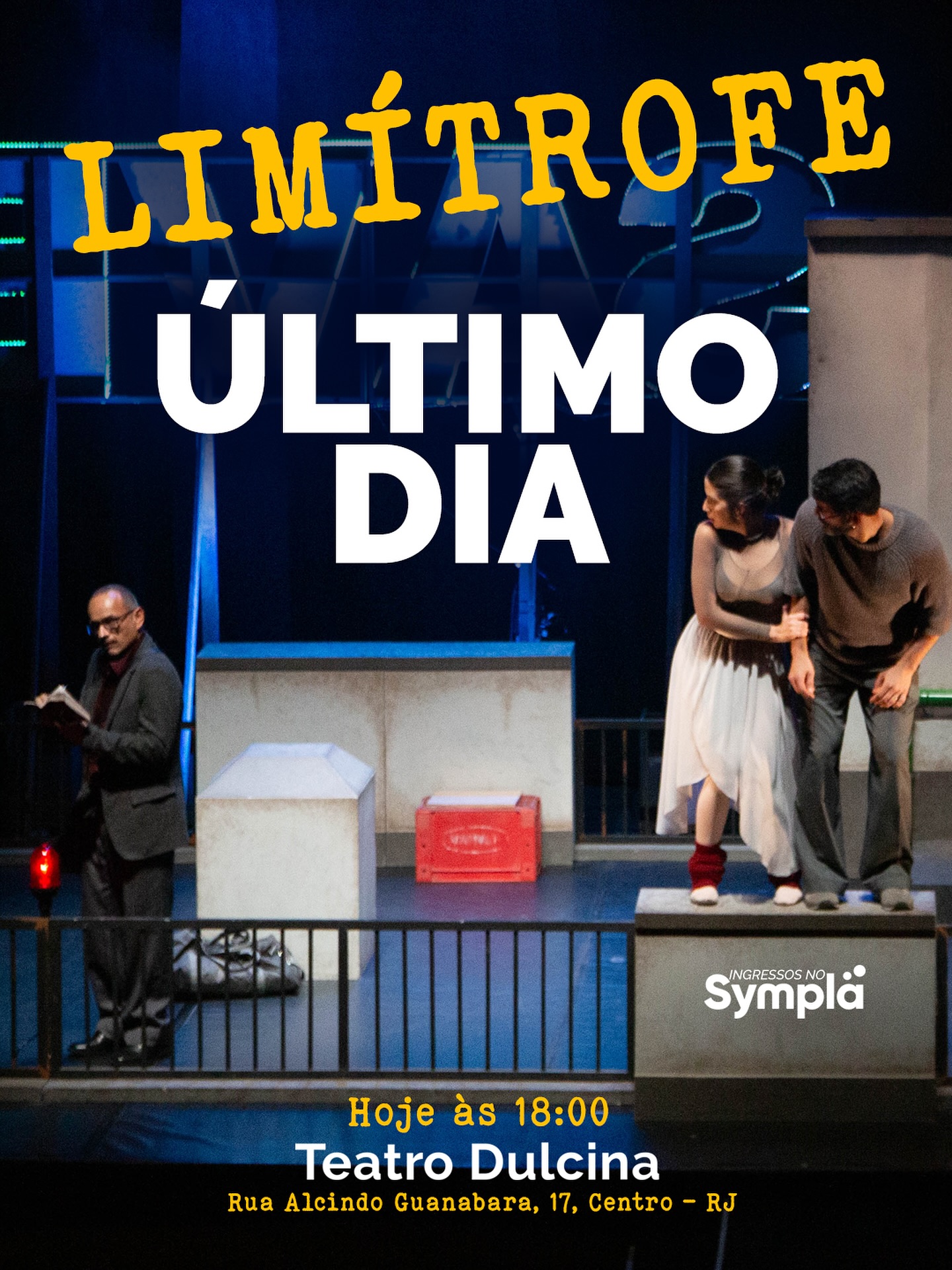 ✨É hoje. O último dia de “Limítrofe” no Teatro Dulcina.
Foram semanas incríveis, encontros potentes e muitas emoções divididas com o público.
Cada sessão foi uma travessia e hoje encerramos essa temporada com o coração cheio de gratidão. 💛
🎭 Se você ainda não viu, essa é a sua última chance.
Corre que ainda dá tempo!
Vem se despedir com a gente! 🎟️
🗓️ Hoje | 18h
📍 Teatro Dulcina – Rua Alcindo Guanabara, 17, Centro – RJ
🎟️ Ingressos no Sympla ou no app Meu Vivo
💜 50% off para Clientes Vivo Valoriza