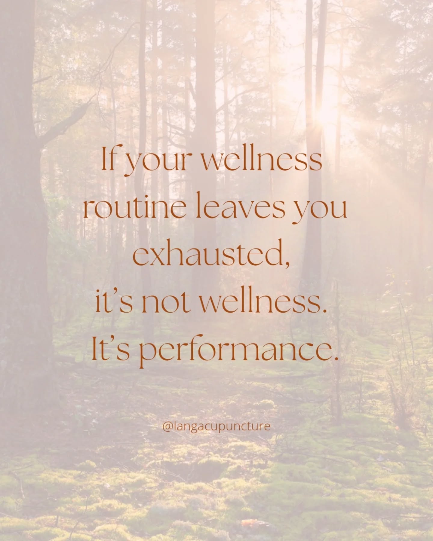 Your wellness routine, should not drain you. It should nourish you.
Your wellness routine is not a set routine. Instead it should be adjustable to the season you are in your life. Adjusted to your stress levels, energy levels and overall energetic capacity.
It's when we don't realise the body's need for these adjustments, that our wellness routines contribute to our depletion and burn out.
Are you tuned into knowing when and how to adjust your routines? Do you know your body's cues?
In Traditional Chinese Medicine (TCM), being in good health is all about balance. Knowing when your body needs to slow down and when it needs support. When exploring Chinese Medicine, part of the journey is for you to reconnect with the body and understand when the body is asking for you to slow down and how it needs support. It's not just about getting a treatment or getting someone else to fix your problems. It's the mutual interaction of learning, teaching and growth!
#brisbaneemotionalwellness #emotionsmatter #brisbaneacupuncture #acupuncturebrisbane #brisbaneacupunctureclinic #acupunctureforstress #acupunctureforanxiety