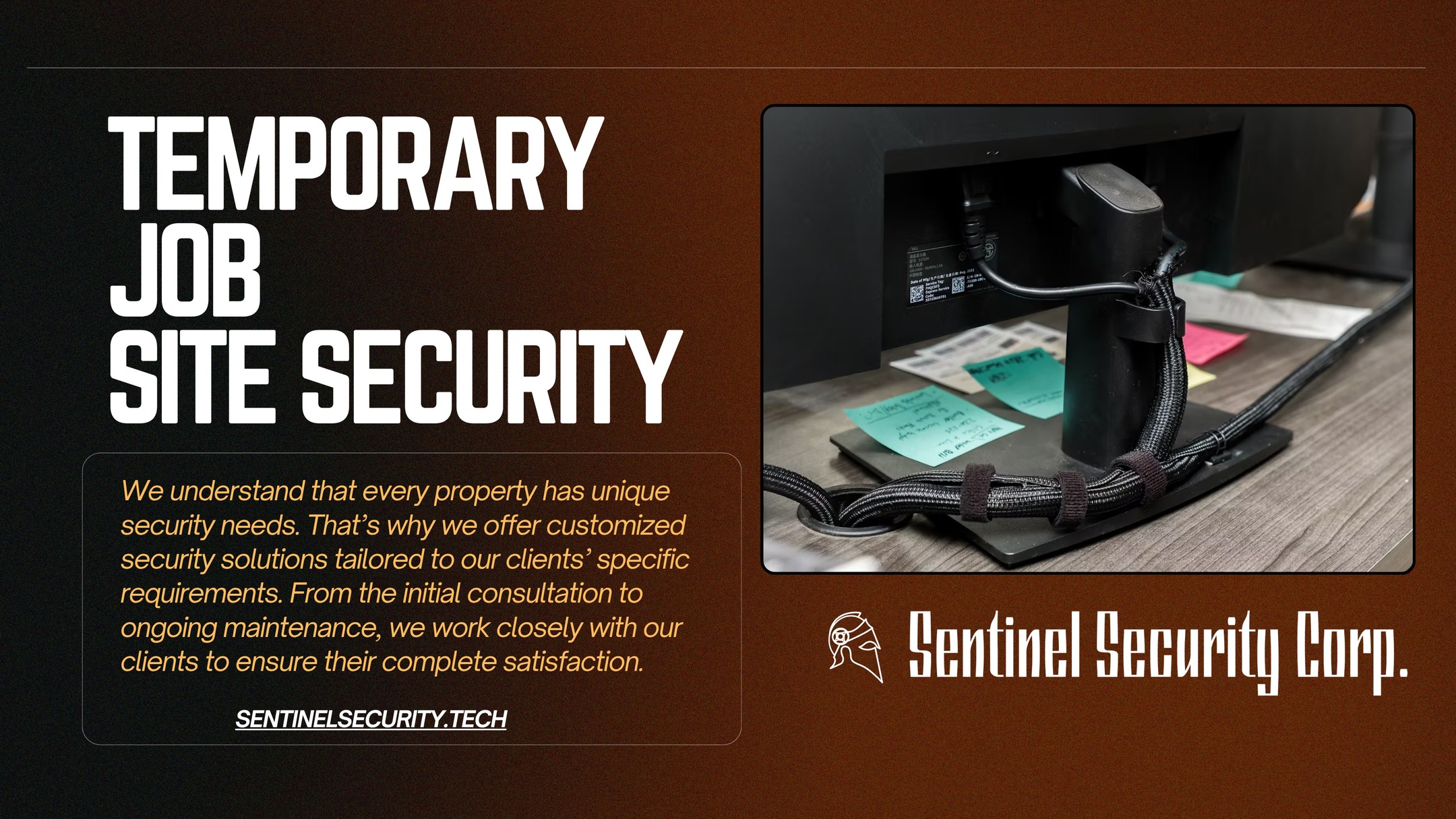 Temporary Job Site Security:
We understand that every property has unique security needs. That’s why we offer customized security solutions tailored to our clients’ specific requirements. From the initial consultation to ongoing maintenance, we work closely with our clients to ensure their complete satisfaction.
If you're interested in keeping your home or business safe and secure contact us today by visiting our website : sentinelsecurity.tech
#homesecurity #securitysystem #security #smarthome #surveillance #securitycamera #accesscontrol #securitycameras #technology #safety #camera #home #alarm #smartlock #alarmsystem #smarthometechnology #longisland #smallbusiness #businessowner #commercial #residential
