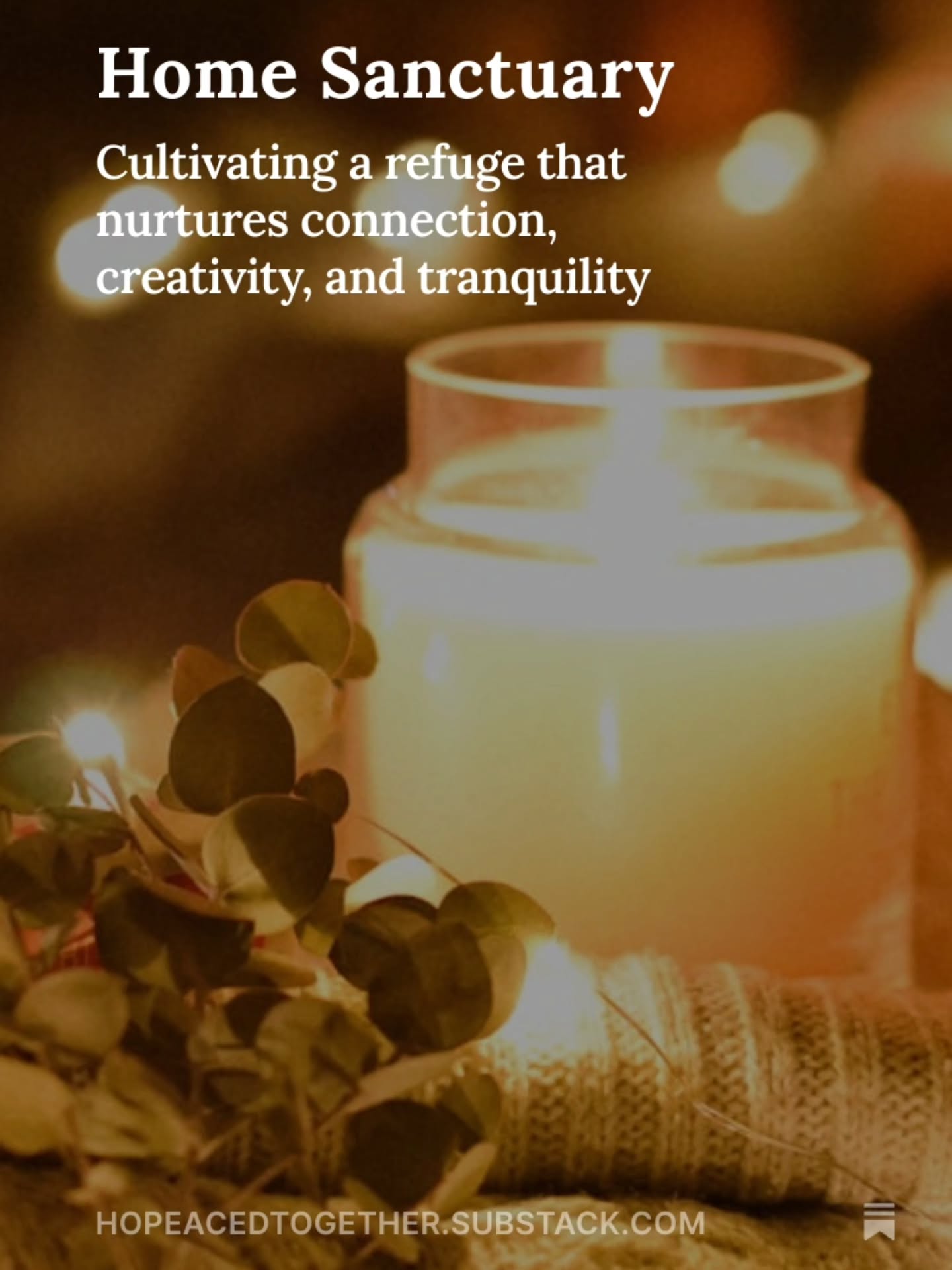 "When we surround ourselves in a tranquil environment filled with comforting elements, we awaken our senses, allowing inspiration to flow freely. Each detail contributes to an atmosphere of imagination and peace that invites us to explore, reflect, and enjoy the beauty of our endeavors."
#mentalhealth #sanctuary #home #peace