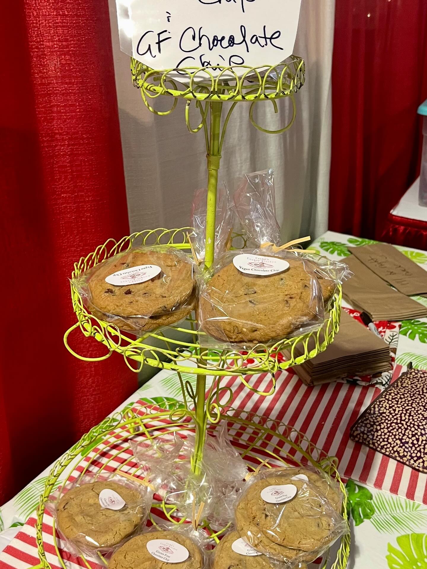 Yes, I have vegan chocolate chip cookies and gluten free chocolate chip cookies … while they last!