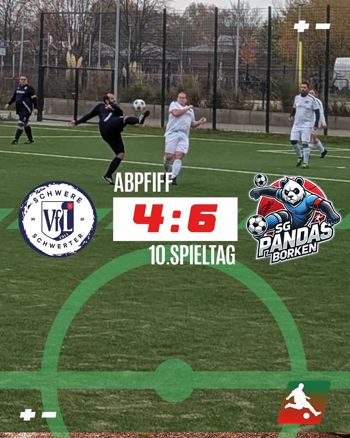 Abpfiff in Schwerte!
•
Im Spitzenspiel zwischen den @schwere_schwerter und den @sg_pandasborken kam es zum erwarteten spannenden und engen Spiel. Mit 4:6 konnten die Pandas die Punkte mit nach Borken nehmen und grüßen von der Tabellenspitze der Übergangsrunde.