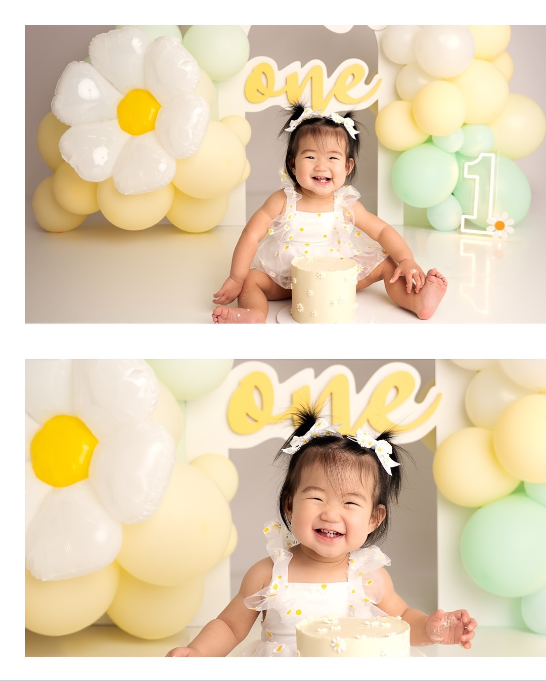 ✨ One is Fun! ✨
Can we talk about how adorable she looks? Those chubby cheeks, that contagious smile, and the cutest little daisy outfit ever! 🌼💛
She had so much fun smashing her delicious cake — every giggle, every messy moment, every expression was just pure joy! 🧁
Your baby only turns ONE once — let’s capture all the giggles, the personality, the curiosity, and those sweet little faces that make this stage so special. 💛
📸 If your little one is turning ONE soon, what theme would you love for their cake smash? 🎂
Comment below — I’d love to hear your ideas!