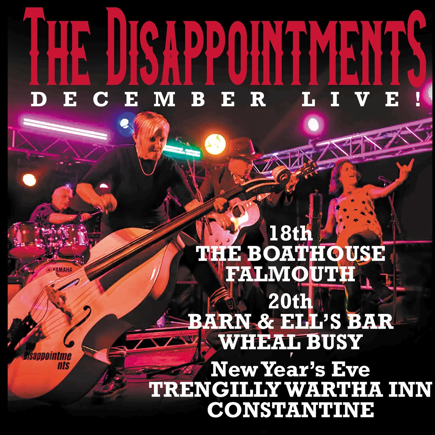 🧡🧡🧡🧡THE DISAPPOINTMENTS LIVE! at Christmas and New Year.❄️❄️❄️❄️
18th DEC @theboathousefalmouth.
20th DEC @the_barn_and_ells_bar.
NEW YEARS EVE @trengilly.wartha.inn
#whatsoncornwall #cornwallmusicscene #cornwallmusic #cornishgigguide #cornwallchristmas #acousticmusic #trengillywarthainn #countrymusic #livemusiccornwall #gettogetheragain #thedisapppintmentsuk #cornwallliving #theboathousefalmouth #christmasfalmouth #doublebass #falmouthevents #falmouth