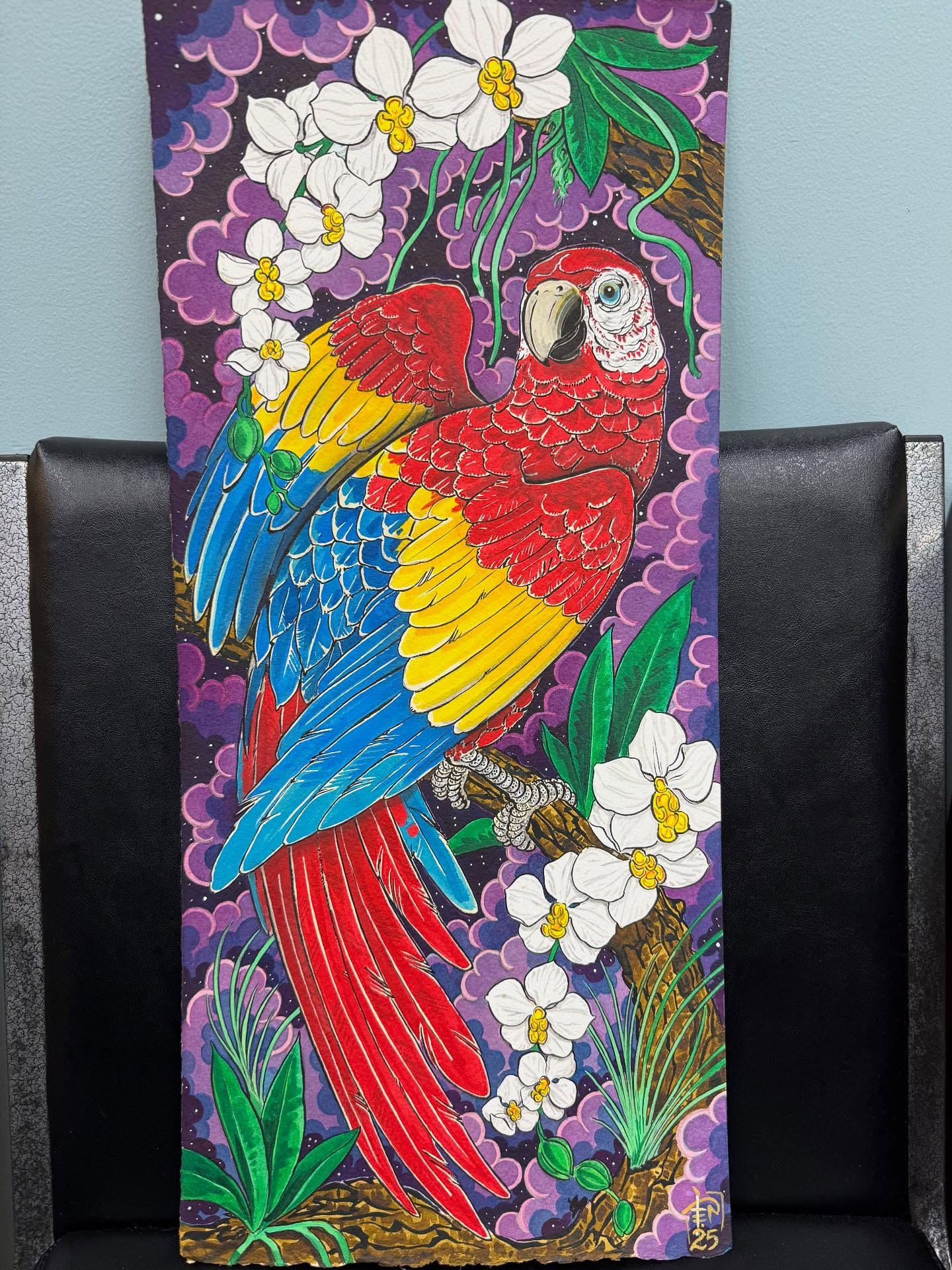 Another painting finished, starting to pick up speed on these… should be able to have prints of this as well at the @cranberrytattooclassic