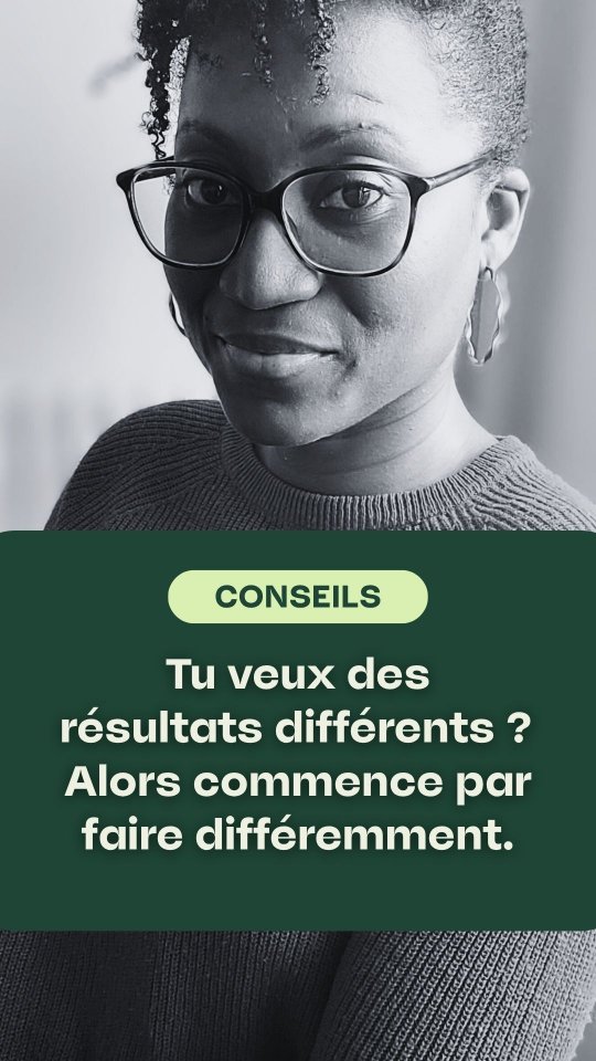 Tu veux des résultats différents ? Alors commence par faire différemment.
Les résultats que tu souhaites ne viendront pas te tomber dessus par magie si tu continues à faire exactement ce que tu fais depuis toujours.
✨ A faire : observer ce qui fonctionne, ajuster tes actions, tester de nouvelles approches et oser sortir de ta zone de confort.
Même un petit changement peut créer un effet domino sur ta carrière ou tes projets personnels.
💡 Le conseil clé : au lieu d’attendre que les choses changent, sois l’acteur de ton évolution. Analyse, teste, ajuste et avance.
Que fais tu pour avancer dans ta carrière malgré les obstacles ?