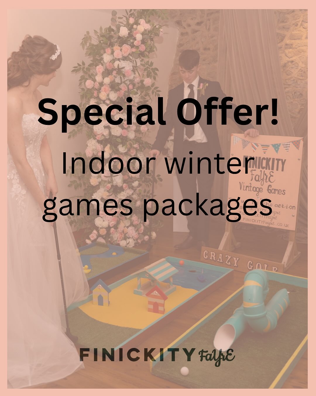 ✨SPECIAL OFFER - WINTER GAMES PACKAGES✨
Looking for indoor games for your celebration this winter?
Check out our selection of indoor friendly games available at a special rate for dates between Nov 25 - Feb 26:
★ Hoopla
★ Splat the Rat
★ Tin Can Alley
★ Bowling
★ Crazy Golf - Duck Dodge
★ Crazy Golf - Beach Huts
★ Crazy Golf - Snake Charmer
★ Crazy Golf - Helter Skelter
★ Crazy Golf - Windmill
★ Seaside ‘Head in Hole’ Photo Board
★ Spin Ball
Visit our website or drop us a DM for more details! 🎯
Venue - @theglasshousekent
Couple - @joeandmads
Photography - @tony_pullen_photographer
#winterwedding #games #gameshire #partygames #maidstone #tunbridgwells