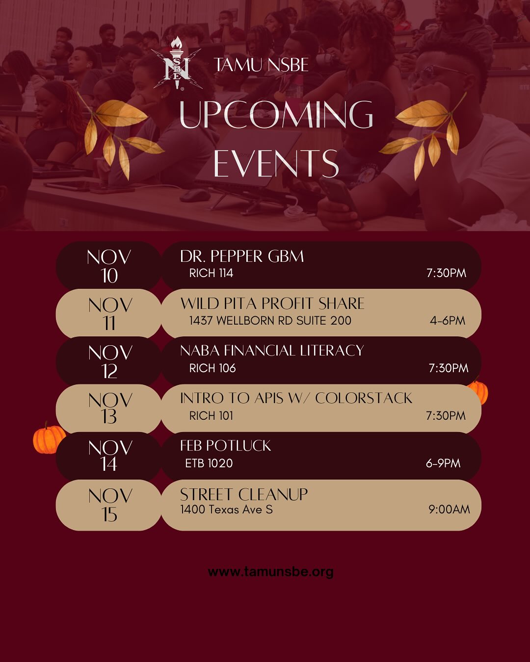 FEB Week loading… join us for a week packed with NSBE spirit, food and community⚡️