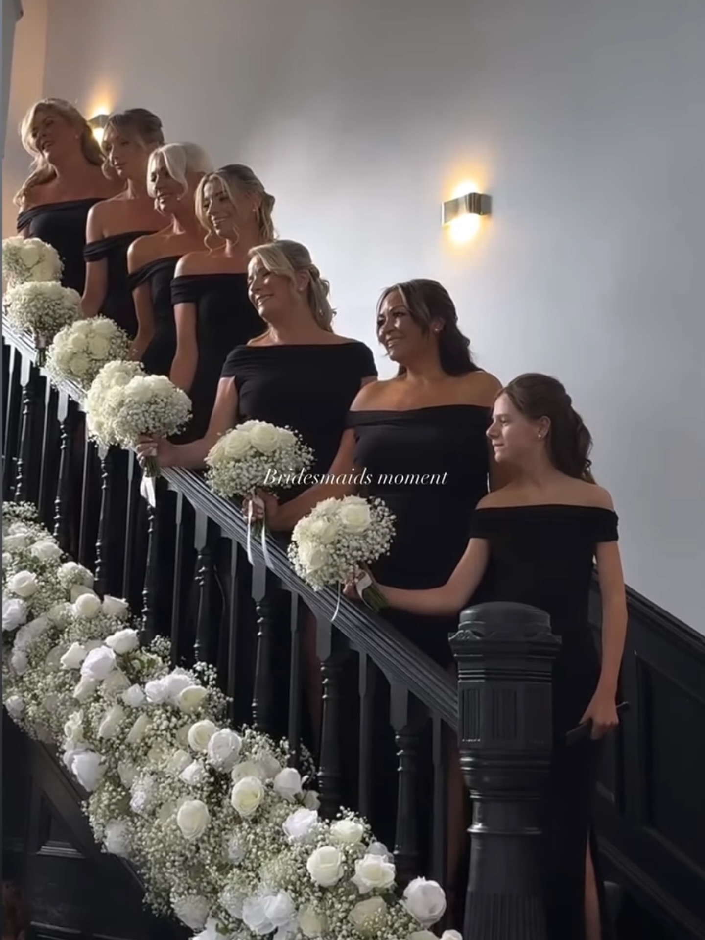 The black bridesmaids dress is a popular choice this year #deignerflowersessex #bridesmaidsdresses #bridesmaidsbouquet #essexweddingvenue #essexweddingflowers #essexweddingflorist #essexweddingsuppliers #weddingdlowersdecor #weddingdlowers #modernwedding #modernweddingflorist #modernweddingstyling #swynfordmanorwedding #swynfordmanorweddingflowers #swynfordmanorrecommendedsupplier