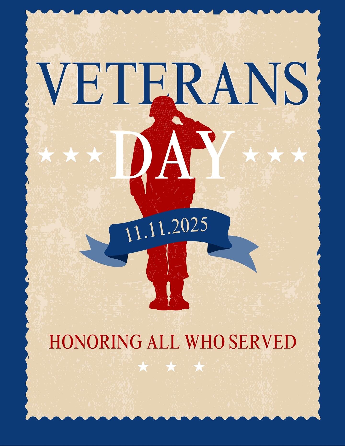 🇺🇸 Today we honor the brave men and women who have served our country with courage and sacrifice. Your dedication protects the freedoms we cherish every day. Thank you for your service today and always. 💙❤️🤍