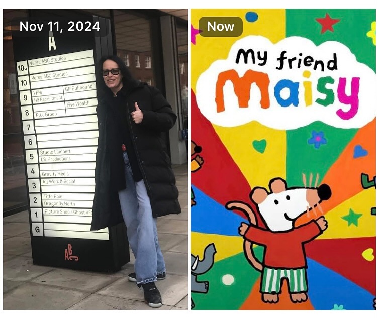 A year ago today I started the voice recording in Manchester for My Friend Maisy. I absolutely cannot WAIT for this beautiful animation to be launched. Not long now!!! Wooohoooo! The audience are going to really love this.
Meow! 🐾😝
‘Follow Your Dreams’ x
#voiceactor #myfriendmaisy #artist #actor #foĺlowyourdreams #animation #skykids #bbcstudios