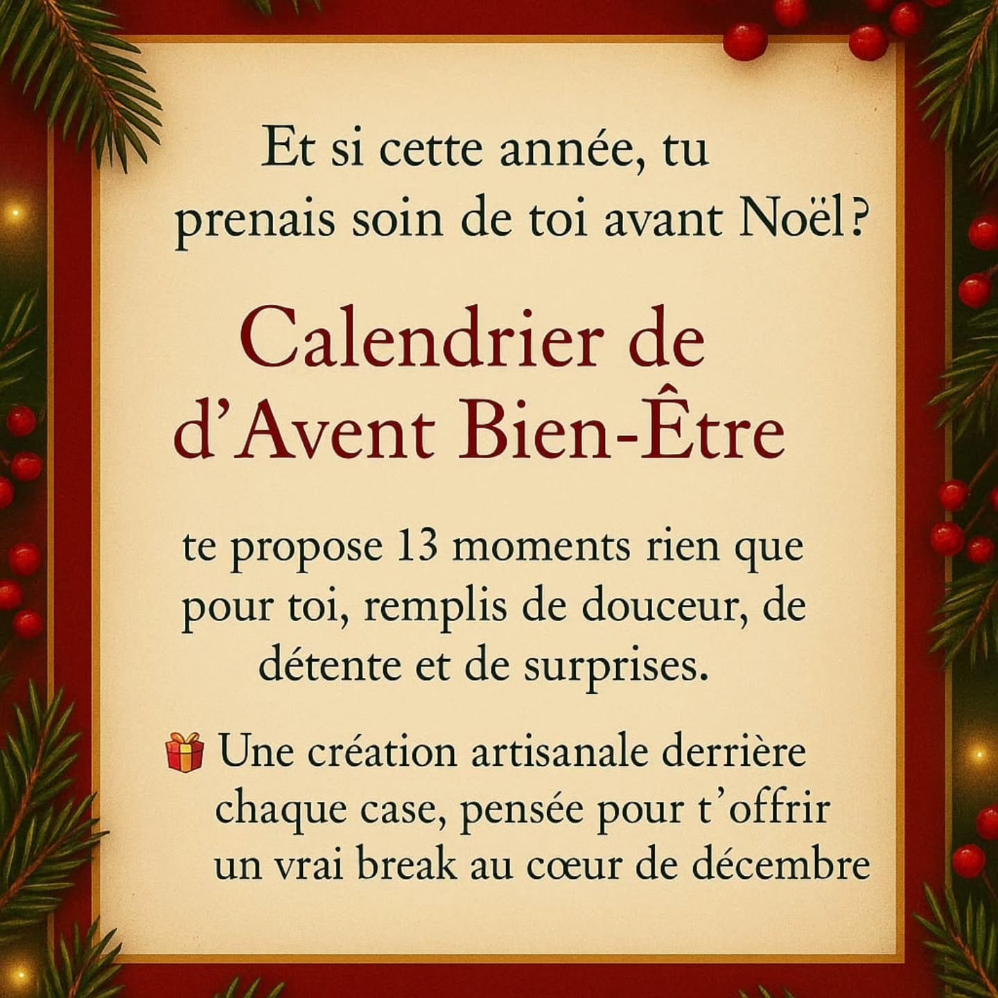 ⚠️ Attention ⚠️ Je t'offre l'occasion de découvrir ce qui se trouve dans notre calendrier de l'avent 🫶🎄
Si tu hésites, il suffit de s'arrêter au 4 ème slide et tu n'en sauras rien 🫣😋
Vous pouvez le trouver à l'atelier mais aussi sur nos eshop, celui de @lasavonnettecoquette > www.lasavonnettecoquette.com et celui de @lesfoliesducrochet dans sa bio au prix de 69,90€.
Alors, craquera? Craquera pas? 🫶🎄