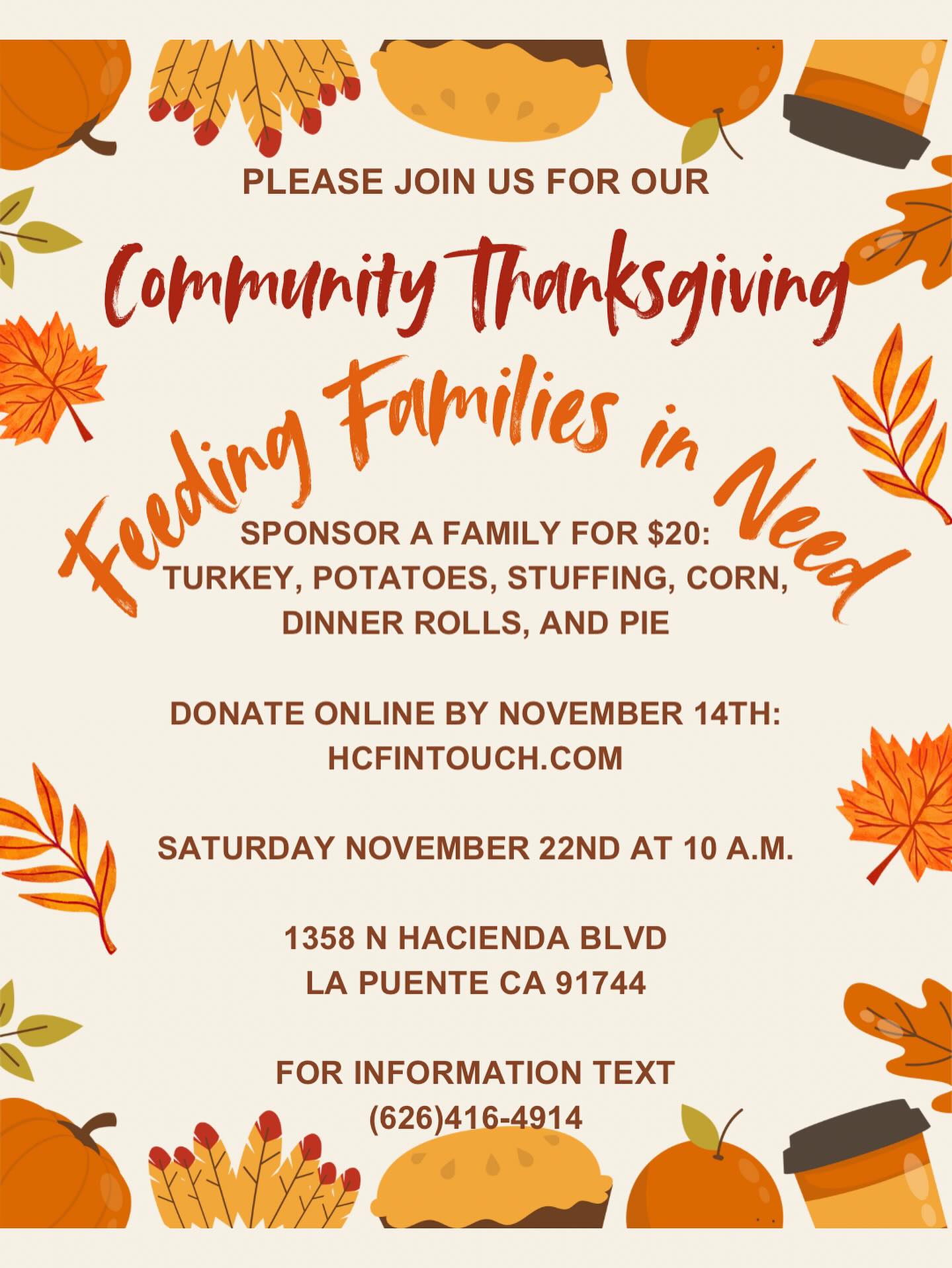 We are so excited to almost be at our goal of sponsoring 300 families; we are at 235 and only have 65 more families to go 🥳 there’s still time to share with others and get more families sponsored!!!