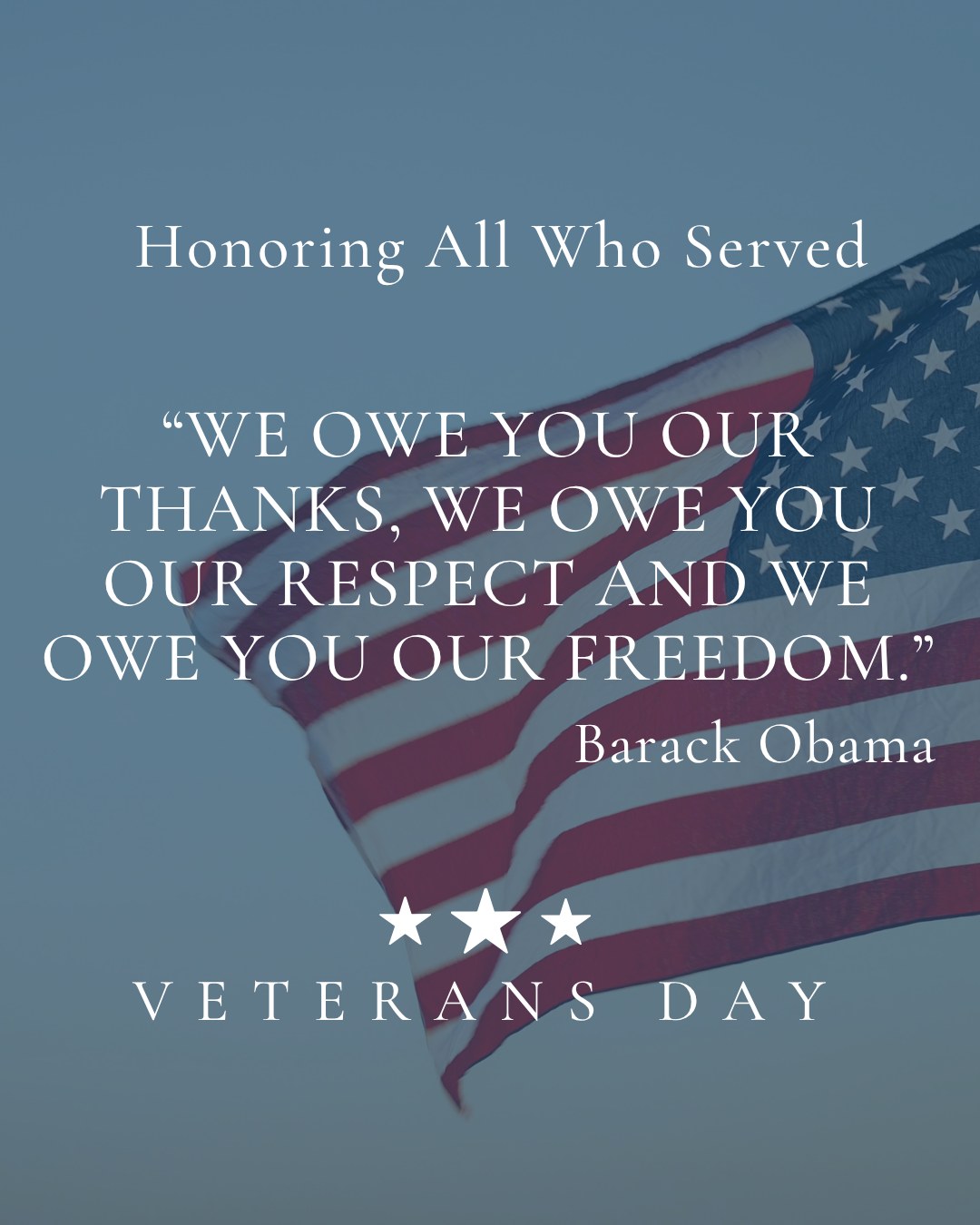 Today, we pause to honor the brave human beings who have served in the United States Armed Forces. To our veterans, your courage, sacrifice, and dedication have helped protect the freedoms we enjoy every day. To the families who stand beside them, your strength is seen and deeply appreciated.
At Prestige Money Managers, we are proud to support veterans and their families, not just today but every day, through financial clarity, empowerment, and planning for the future you deserve.
Thank you for your service.
We honor you. We salute you. We stand with you. #VeteransDay #ThankYouVeterans #PrestigeMoneyManagers #HonorAndRespect #MilitaryFamilies #Gratitude #FinancialClarityForAll
