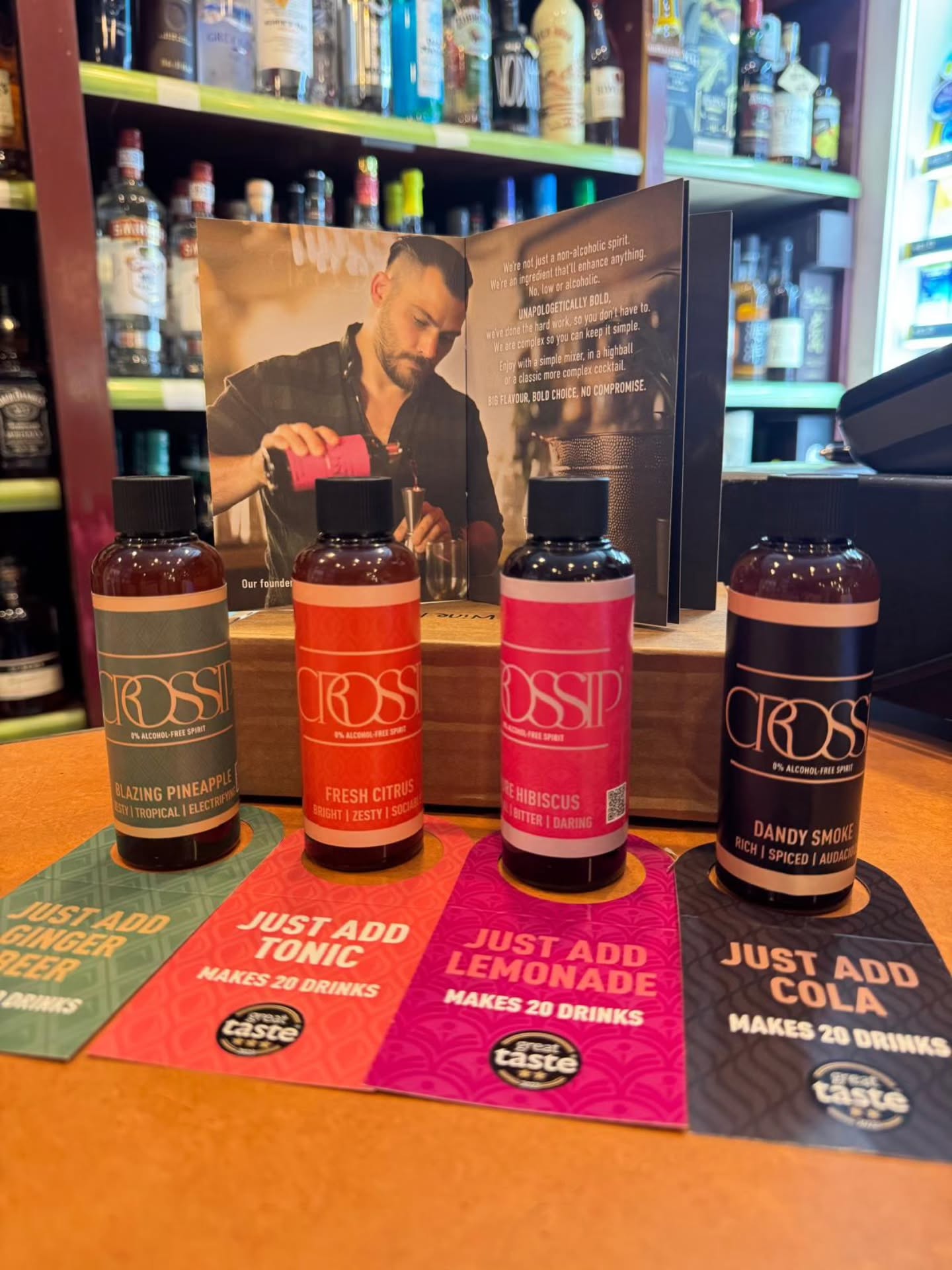 ✨ Bold flavours. Zero alcohol. 100% vibe! 🍹
Meet Crossip – the premium alcohol-free spirit range that brings the bar experience home. From Blazing Pineapple to Dandy Smoke, each bottle is crafted for big flavour and endless mix possibilities. 🔥
Just add tonic, cola, lemonade, or ginger beer — and enjoy up to 20 amazing drinks from each bottle! 🥂
#Crossip #AlcoholFreeSpirit #DrinkDifferent #NoLow #Mixology #BartenderLife #ZeroProofCocktails #Mocktails #DrinkInStyle #FinchleyWine #GreatTasteAward #BoldFlavour #NonAlcoholicDrinks #BarVibes #FreshCitrus #Hibiscus #DandySmoke #pineappletwist