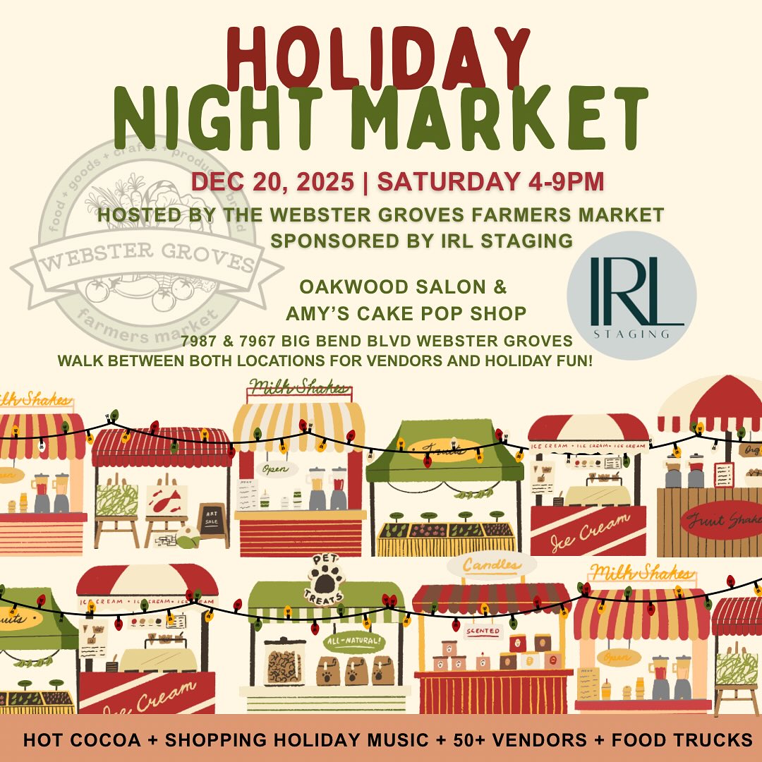 Get ready for our Holiday Night Market sponsored by @irlstaging 🎄🎄🎄