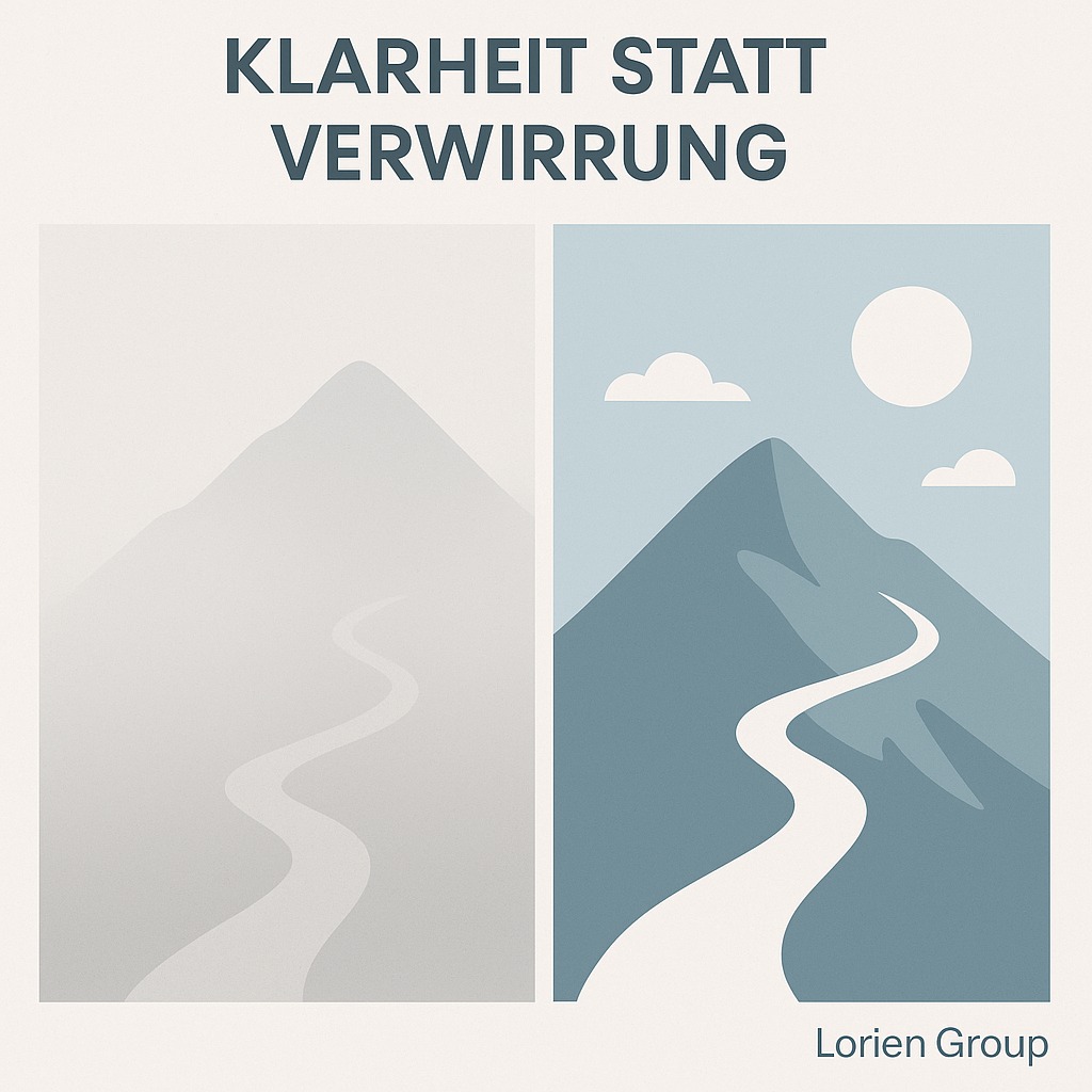 Verwirrung kostet Zeit und Nerven. Klarheit gibt Richtung und Sicherheit. Lorien Group hilft KMU, komplexe Situationen auf den Punkt zu bringen – für Entscheidungen, die Wirkung haben.
#KMU #Strategie #Leadership #Unternehmensberatung #Schweiz