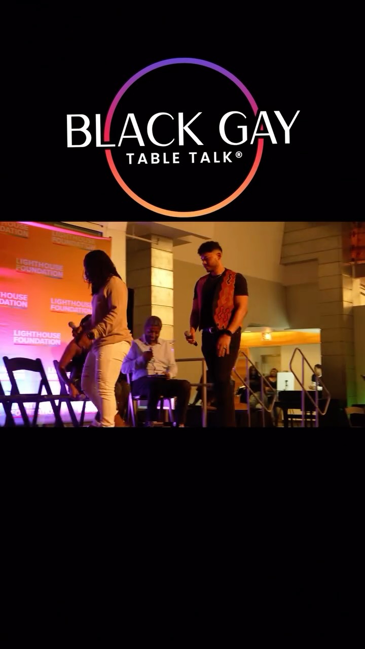 Sex with your partner Saturday night and the both of you are in church together the next morning… and you’re a black gay couple… why are black gay couples not the norm in media now? A needed panel discussion at the Sexplosion event hosted by @lightfoundchi #liberation #blackgaymen #blackgaytabletalk #lighthousefoundation #pride #blackpride #sexplosion