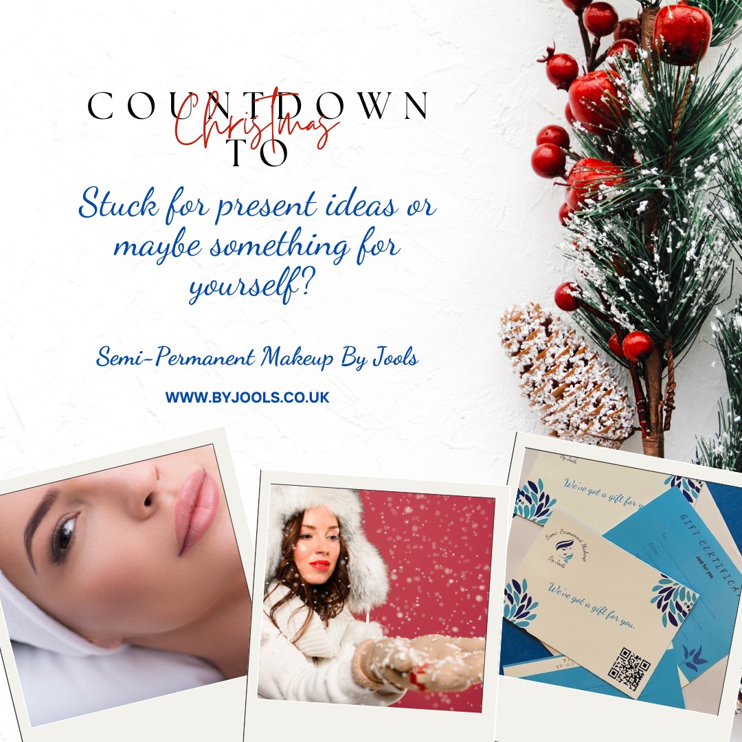 Book now for Eyelash Enhancement Eyeliner - Powder Brows - Lip Blush and be ready for the Christmas celebrations!
Stuck for present ideas or maybe something for yourself? Gift vouchers available now.
Get in touch via www.ByJools.co.uk
or feel free to call 0771 429 4814.
-
-
-
#giftvoucher #gift #giftideas #giftcard #voucher #eyebrows #permanentmakeup #christmas #beauty #giftvouchers #love #eyebrows #present #smallbusiness #relax #giftidea #spa #giftcertificate #facial #shoplocal #marlowmums #marlow #henley #maidenhead #giftsforher #giftsforhim #christmas #christmastree