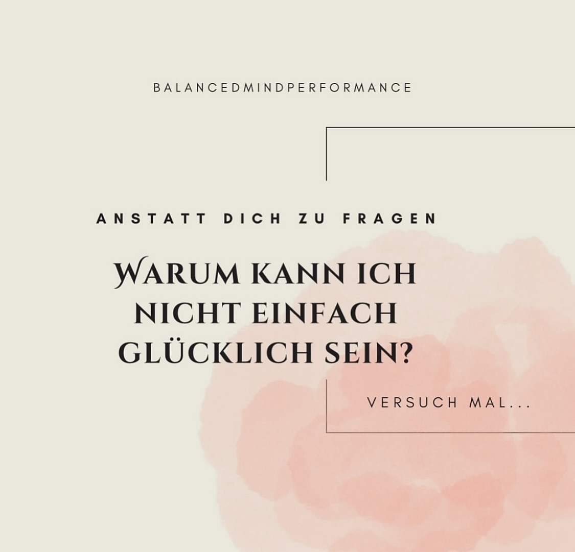 Glück ist kein Dauerzustand, sondern ein Gefühl, das sich zeigt, wenn du im Einklang mit dir bist. ✨
Oft suchen wir es im Außen in Zielen, Menschen oder Momenten.
Doch echtes Glück entsteht, wenn du dich fragst:
✨ Was bedeutet Glück für mich?
✨ Und was brauche ich wirklich, um mich erfüllt zu fühlen nicht perfekt, sondern echt?
Manchmal ist Glück einfach: Frieden mit dem, was ist. 🌸
#Selbstreflexion #Achtsamkeit #Glück #BewusstLeben #InnererFrieden