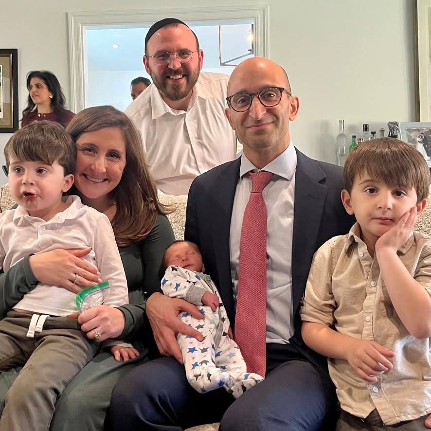 ✨ Yesterday we welcomed baby Yaakov Amir into the Jewish people! ✨
He’s the third boy in his family — and, with tremendous gratitude, the third bris I’ve had the privilege to perform for them!
It’s been amazing to watch this beautiful family grow over the past five years. Big mazel tov to Emily and Brandon Hedvat on the birth of their third son, and amazing two older brothers (who had to be bribed with M&Ms to take this picture!) 💙
May we continue to celebrate many more wonderful occasions together marking the expansion family and people. 🙌✡️