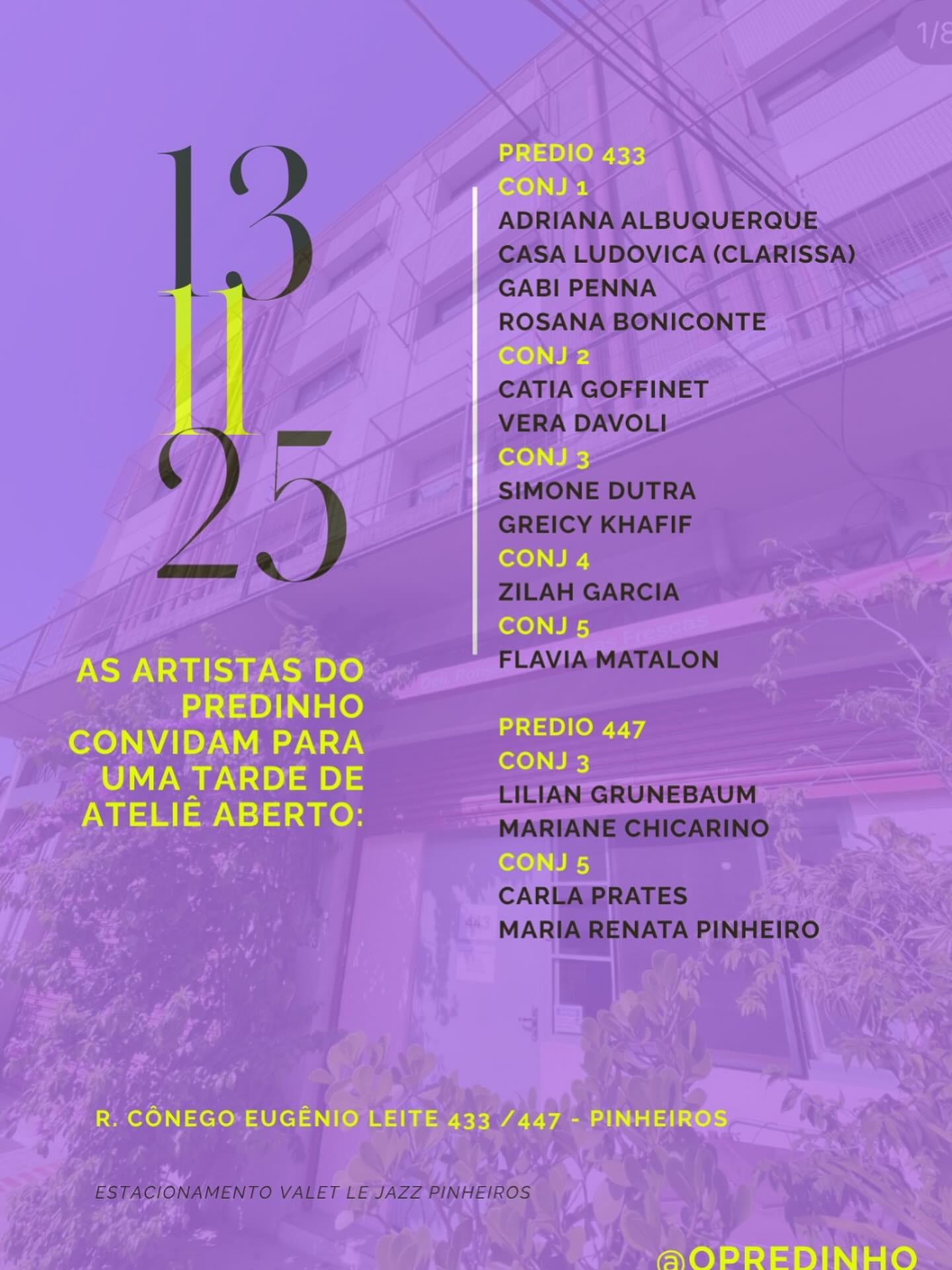 Nesta quinta-feira os ateliês das artistas do Predinho estarão abertos das 14 às 19 hrs. Vai ser um prazer recebê-los!